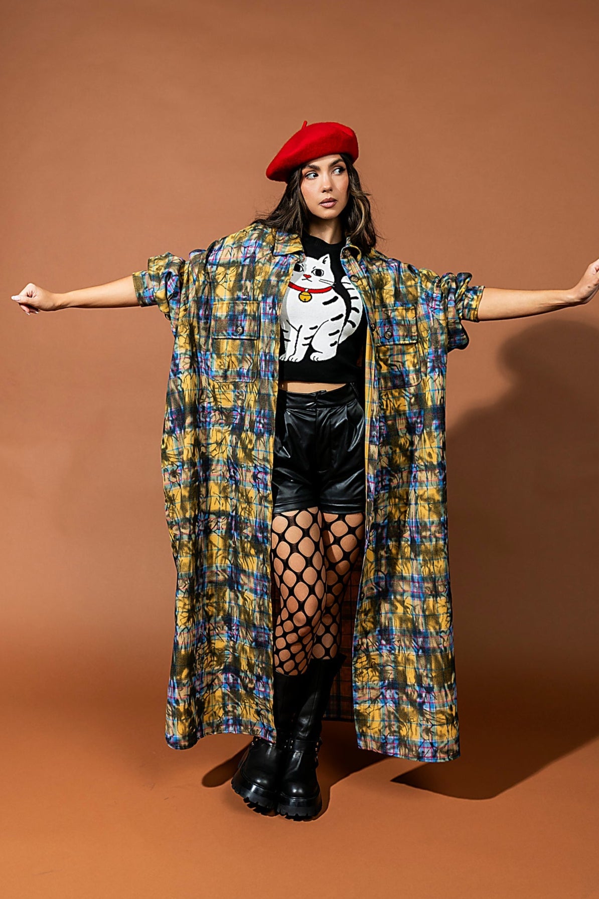 Grunge Goddess Flannel in Mechanic Muse - Dressed in Lala