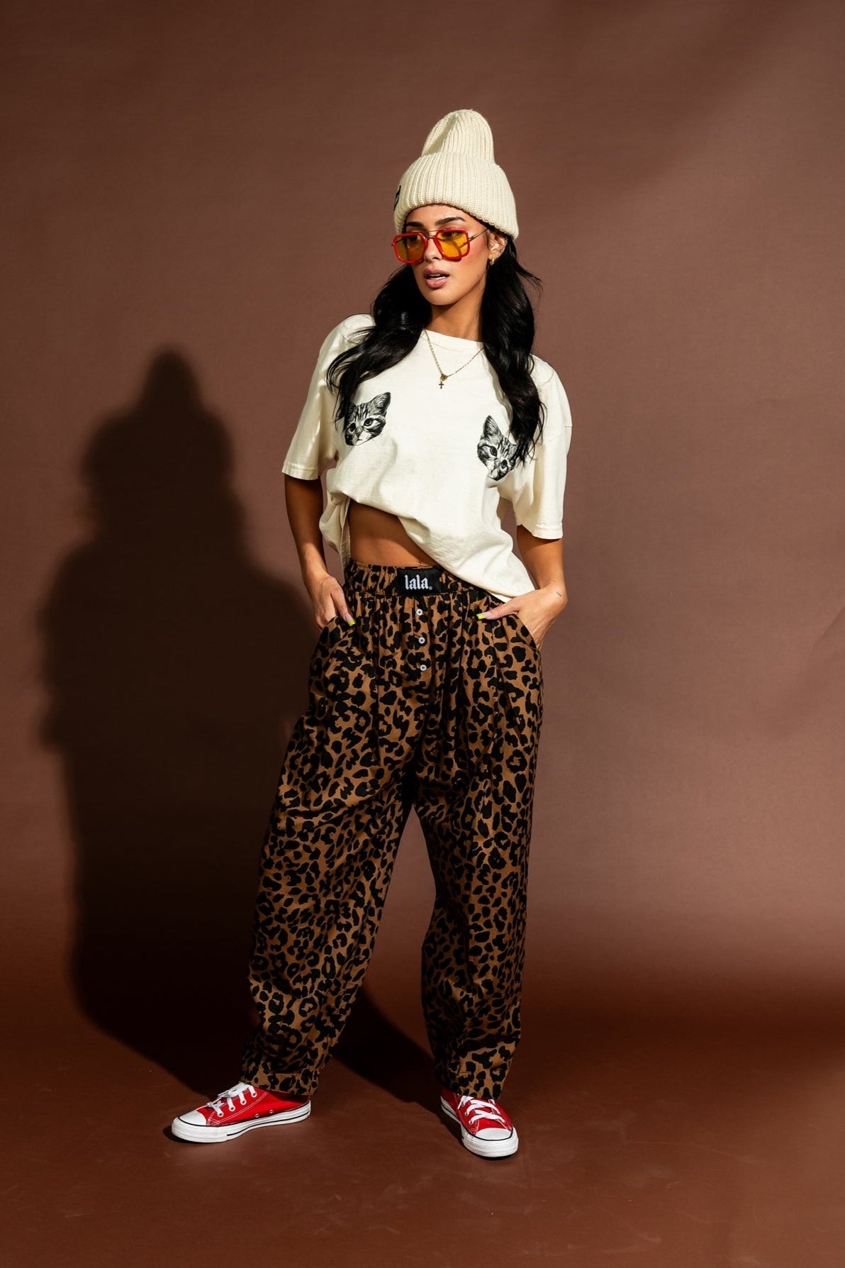 Happy Chance Barrel Leg Boxer Pants - Dressed in Lala