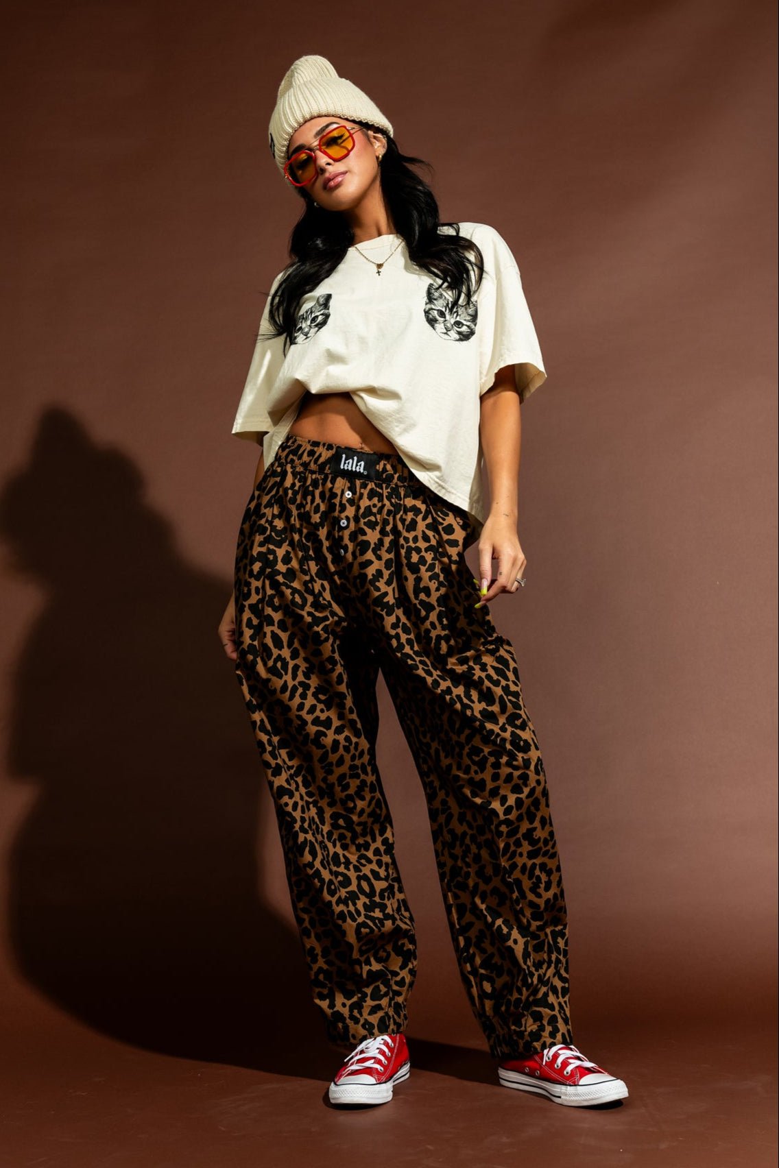 Happy Chance Barrel Leg Boxer Pants - Dressed in Lala