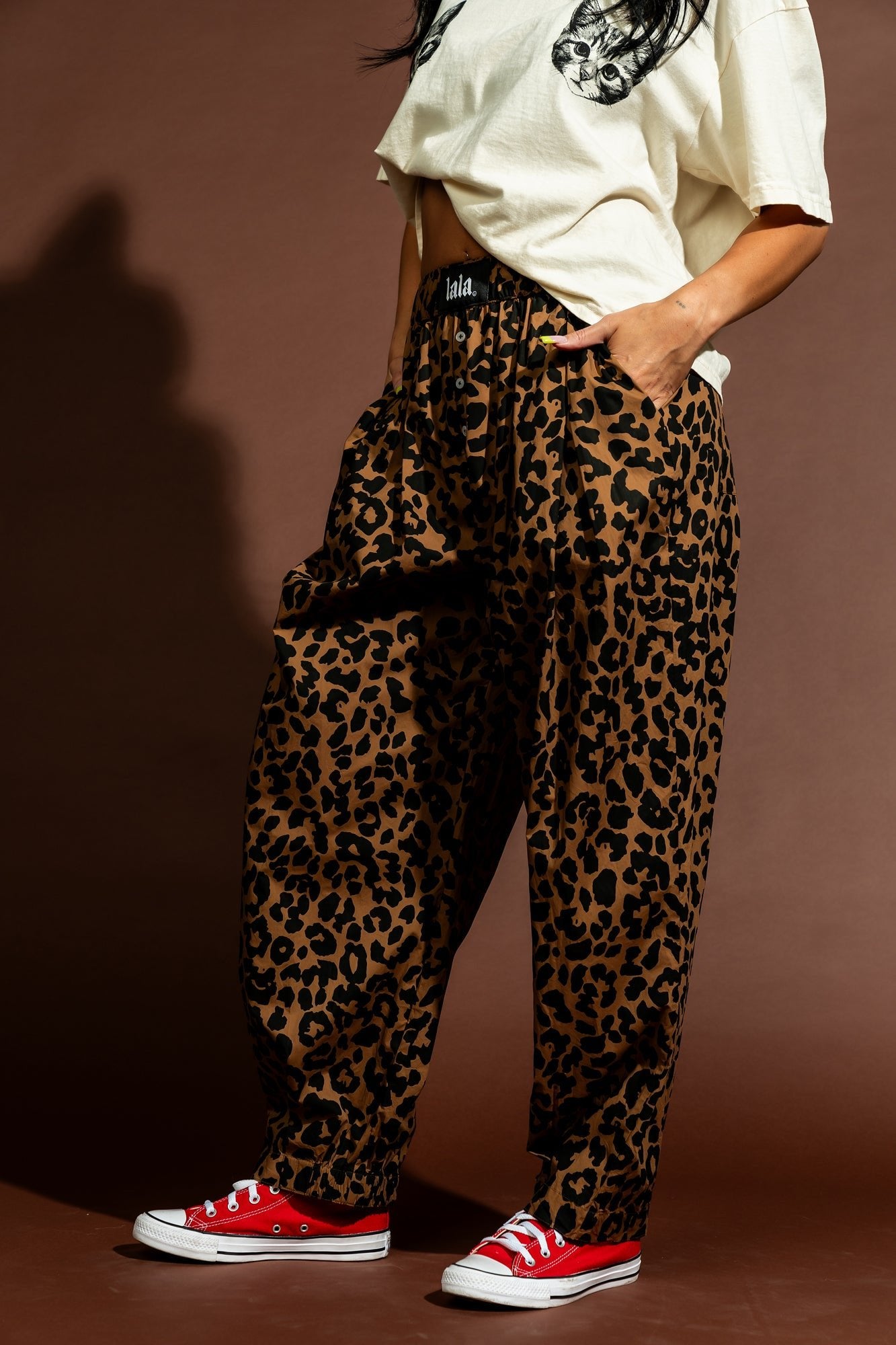 Happy Chance Barrel Leg Boxer Pants - Dressed in Lala
