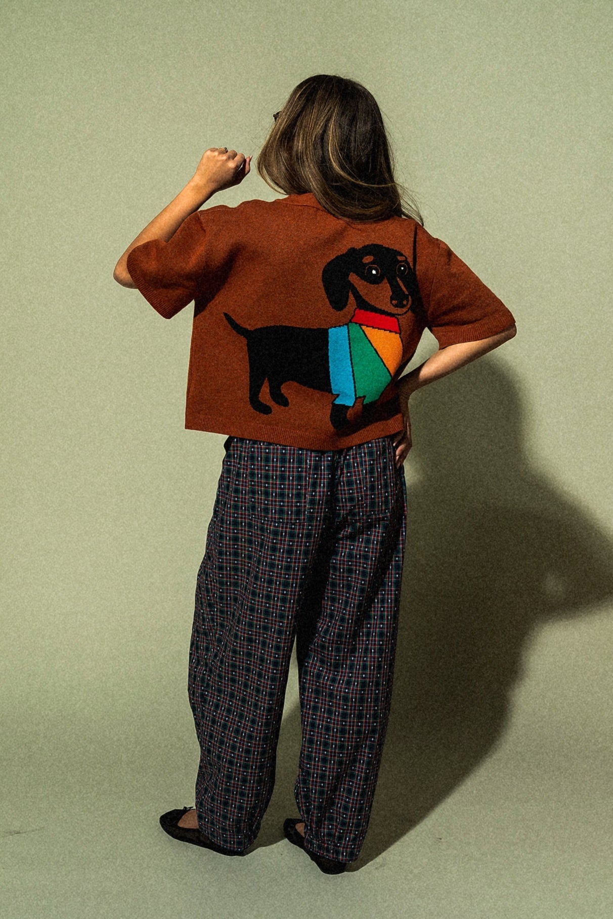 Happy Chance Barrel Leg Boxer Pants in Lots of Love Plaid - Dressed in Lala