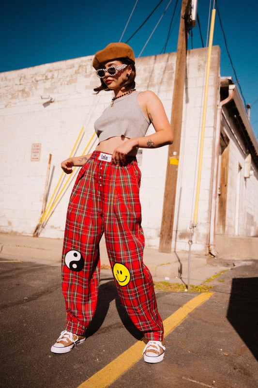 Happy Chance Boxer Pants in Down Bad Plaid *SHIPS 10/8* - Dressed in Lala