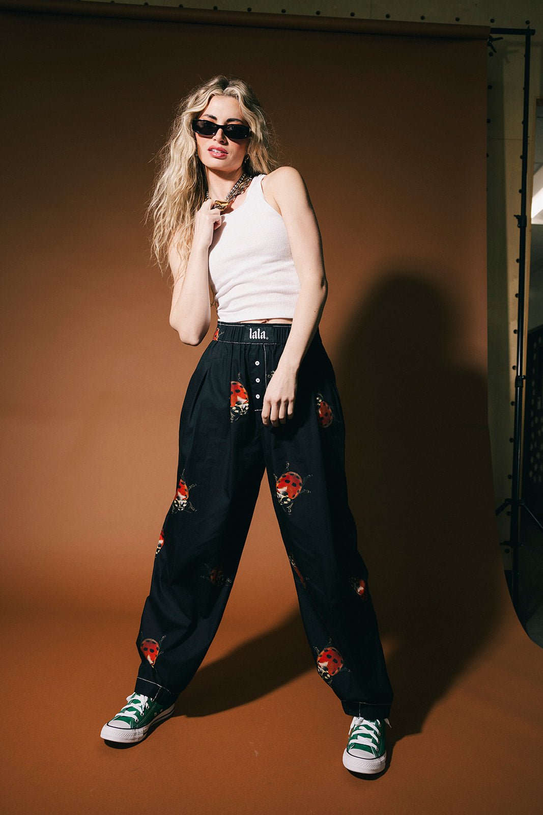 Happy Chance Boxer Pants in Lucky Ladybugs - Dressed in Lala