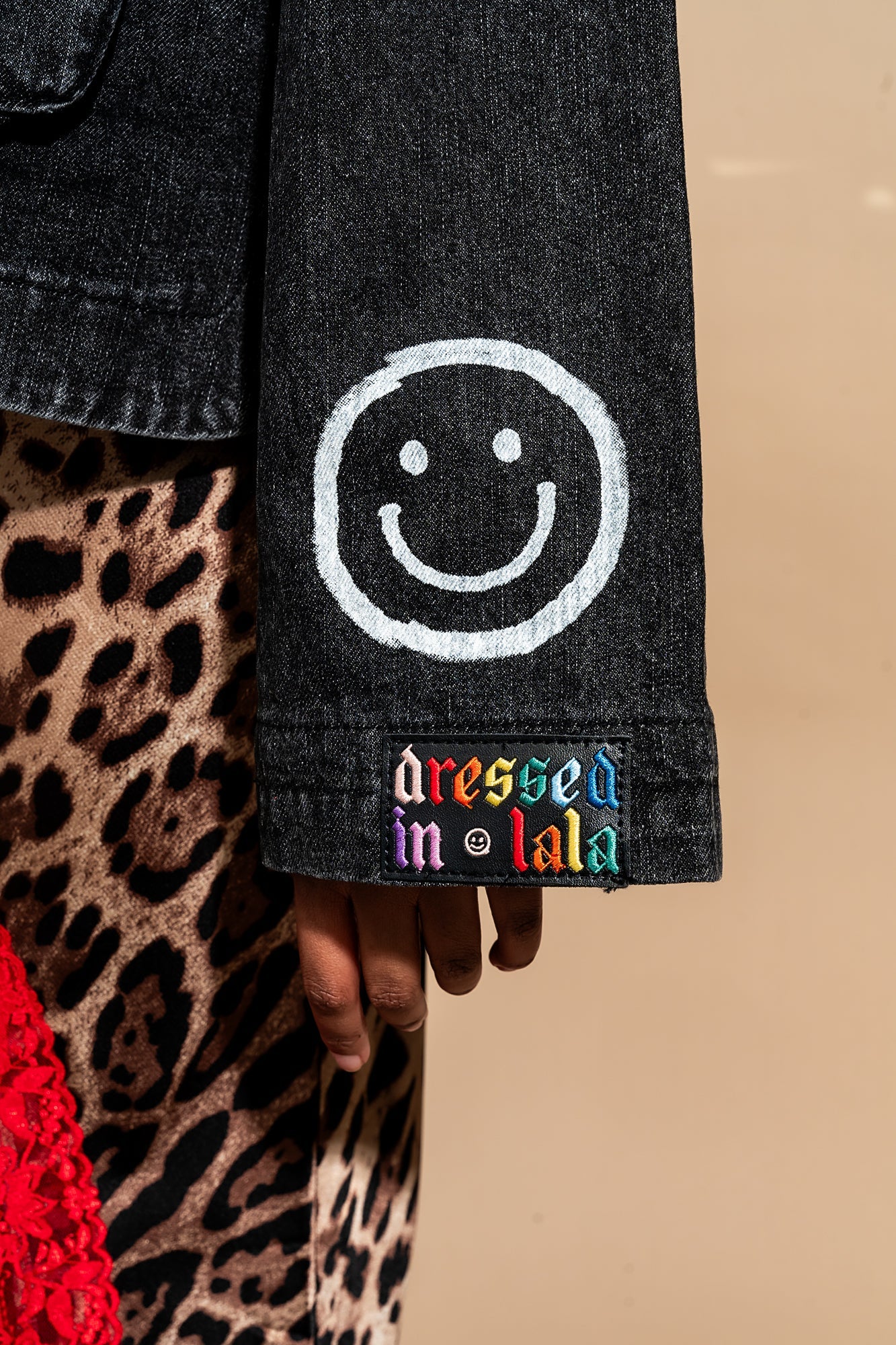 Happy Go Lucky Hand Painted Denim Jacket - Dressed in Lala