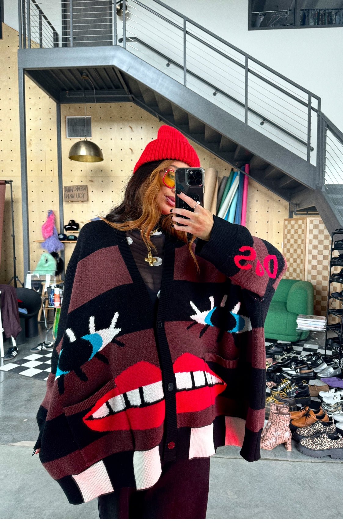 Here's To The Weirdos Oversized Cardigan - Dressed in Lala