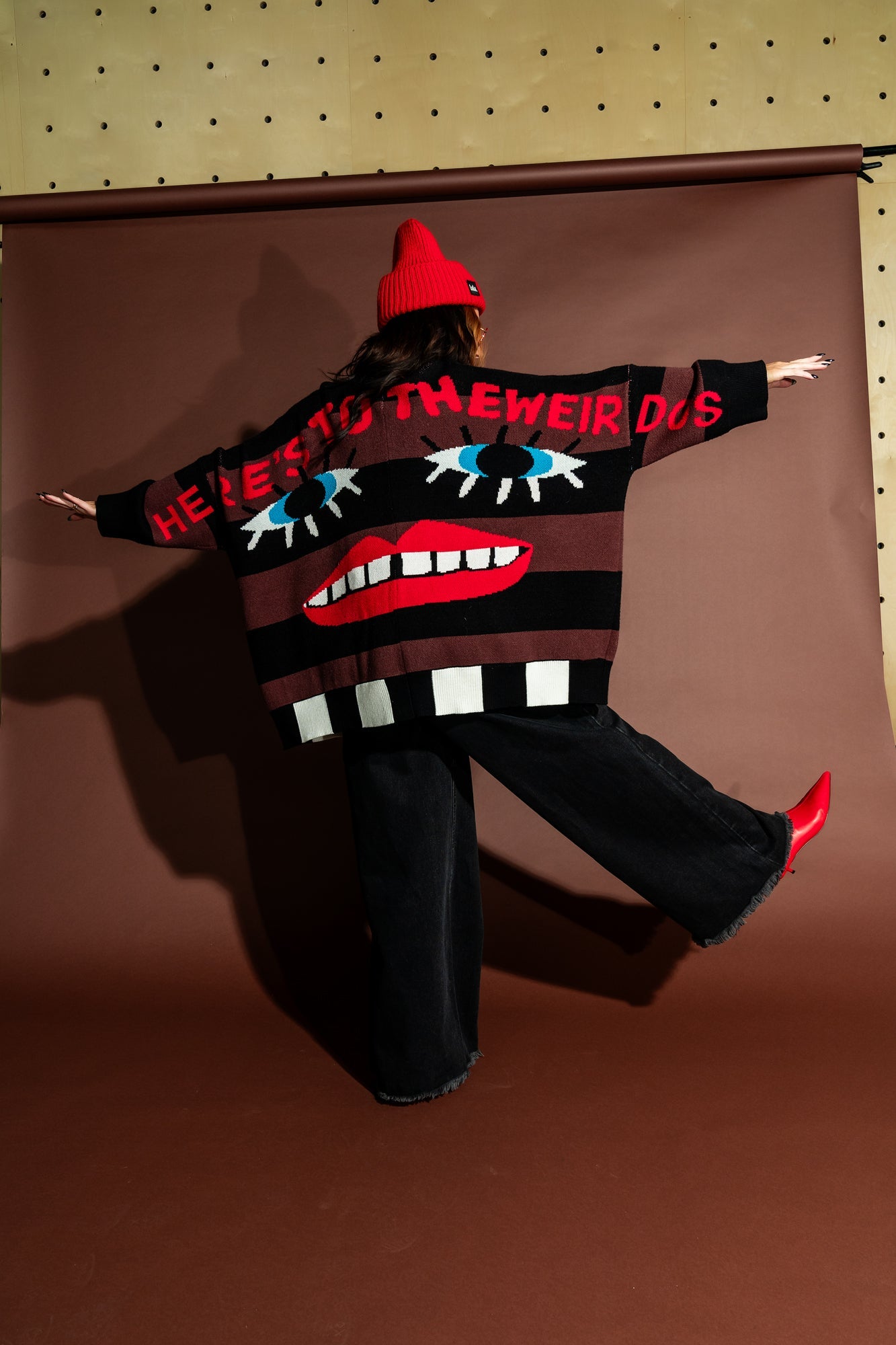 Here's To The Weirdos Oversized Cardigan - Dressed in Lala