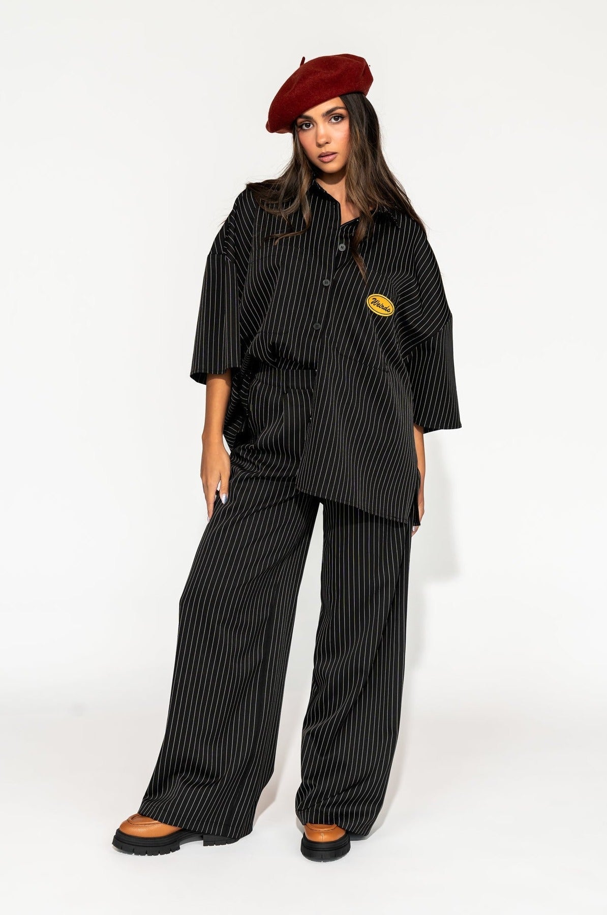 Hi I'm a Weirdo Oversized Work Shirt - Dressed in Lala