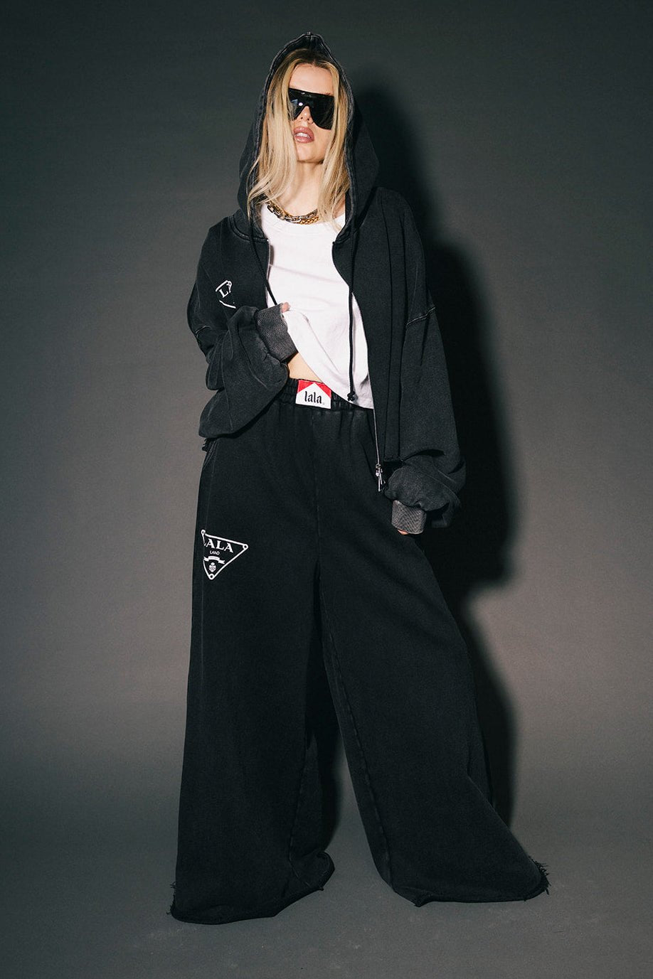 House of Lala Wide Leg Sweatpants - Dressed in Lala