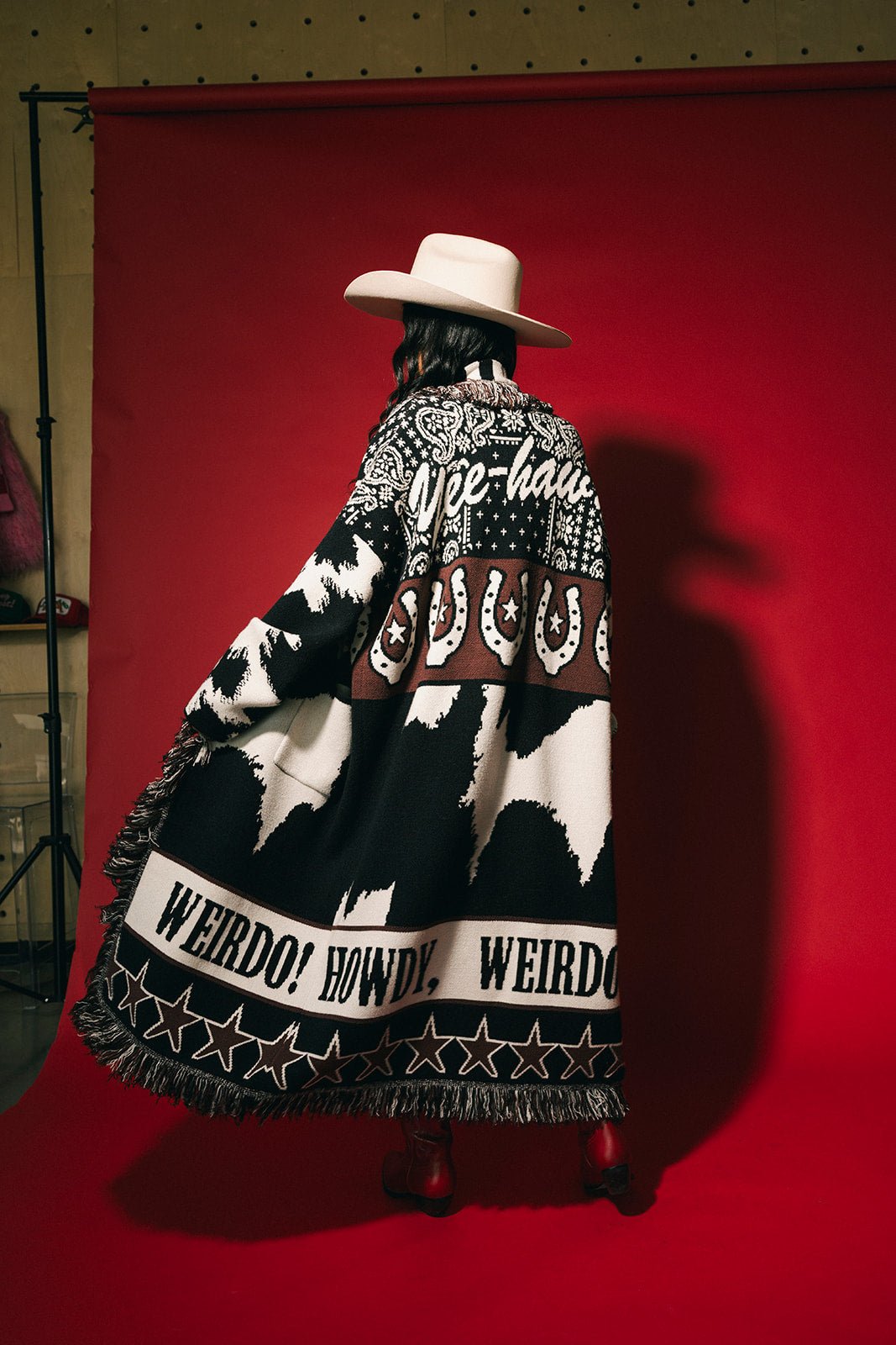 Howdy Luxe Fringe Blanket Cardigan - Dressed in Lala