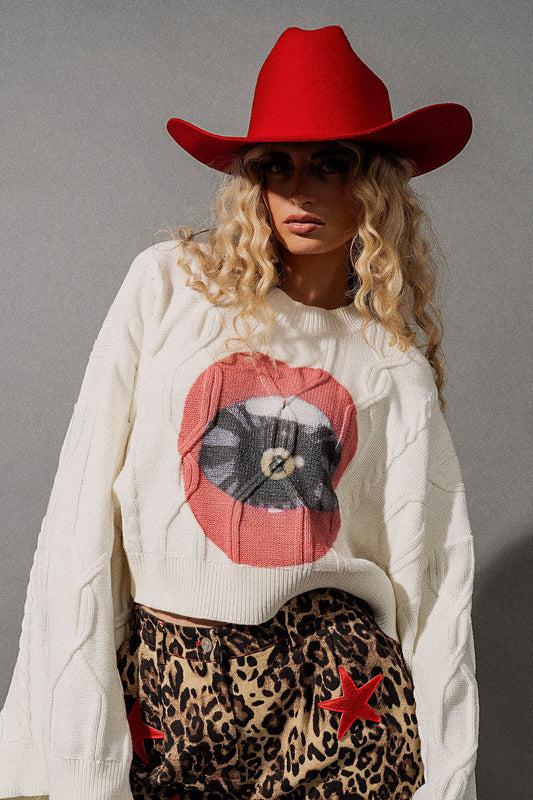 Hypnotize Me Cable Knit Sweater - Dressed in Lala