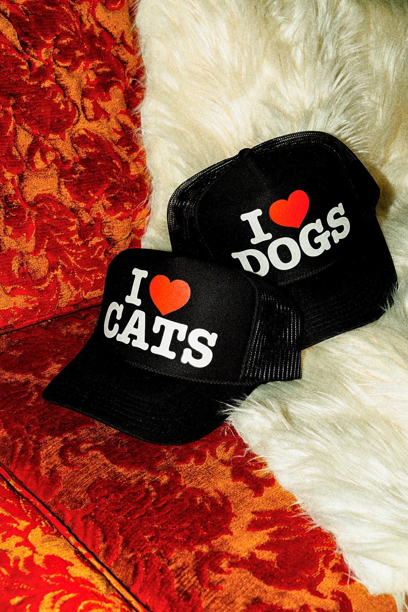 I Heart Cats Trucker Hat - Dressed in Lala