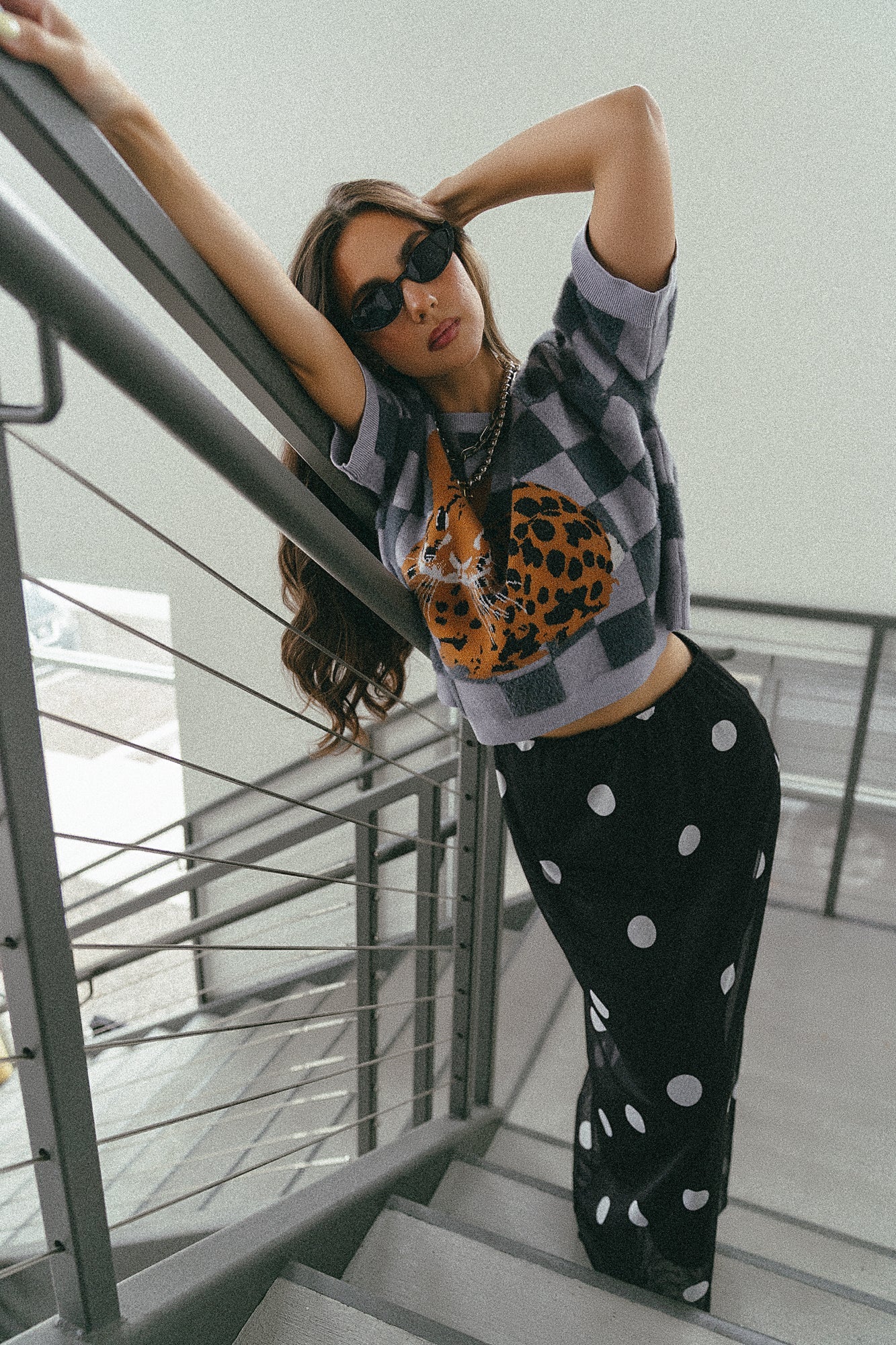 I Love Paris Polka Dot Mesh Maxi Skirt - Dressed in Lala