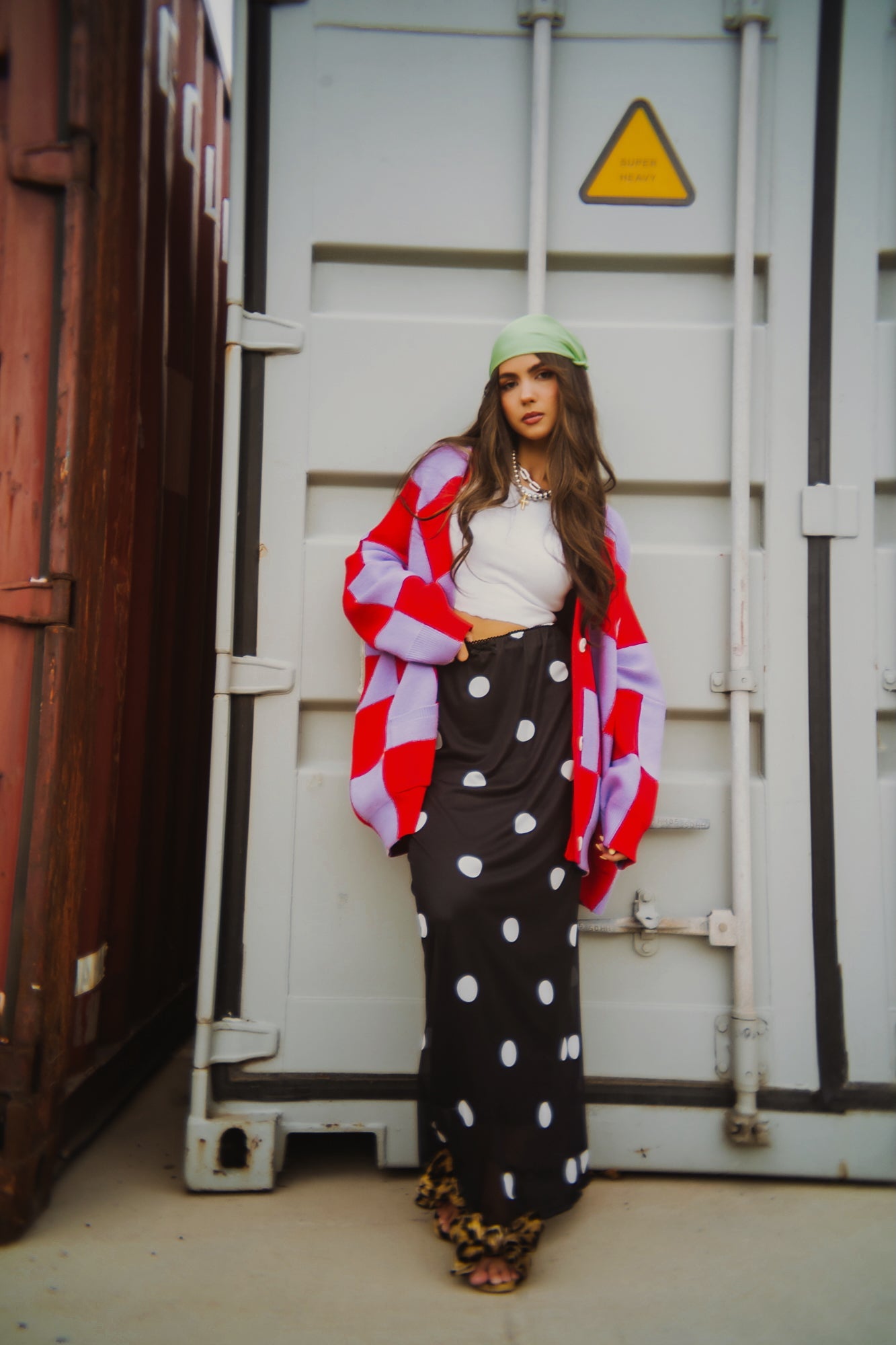 I Love Paris Polka Dot Mesh Maxi Skirt - Dressed in Lala