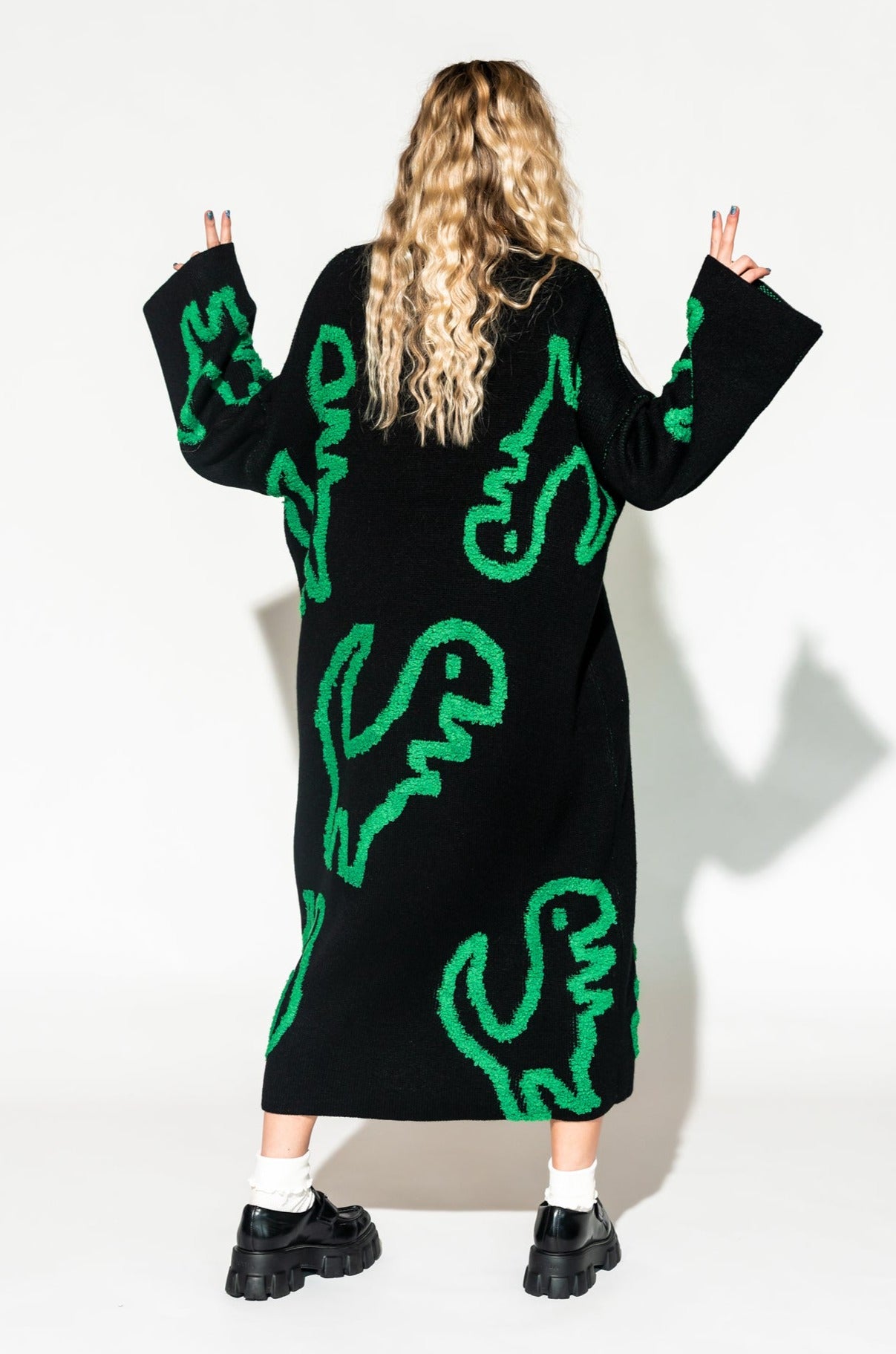 Rawr Means I Love You Oversized Knit Dress