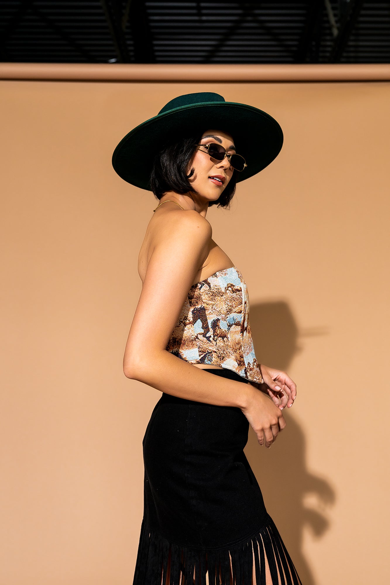 Billie Rancher Hat in Emerald
