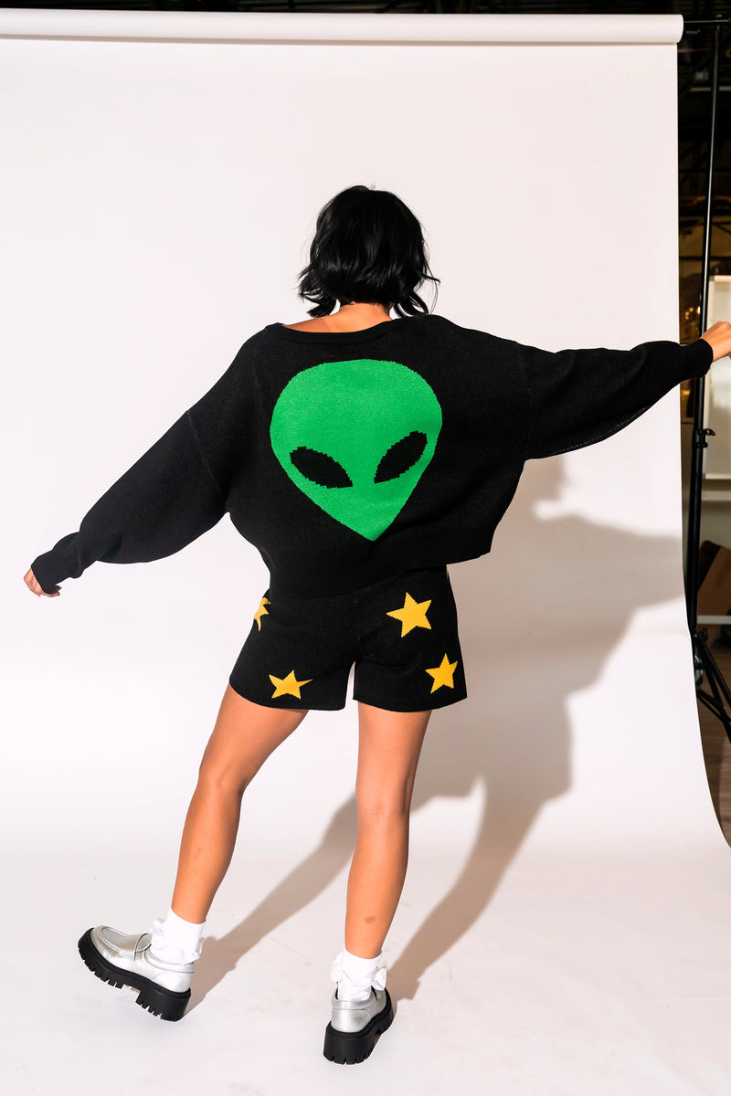 LALA ORIGINAL: Take Me To Your Leader Alien Knit Set