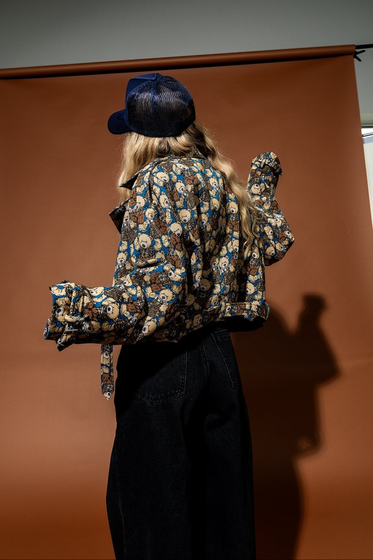 Inner Child Healing Teddy Jacquard Moto Jacket - Dressed in Lala