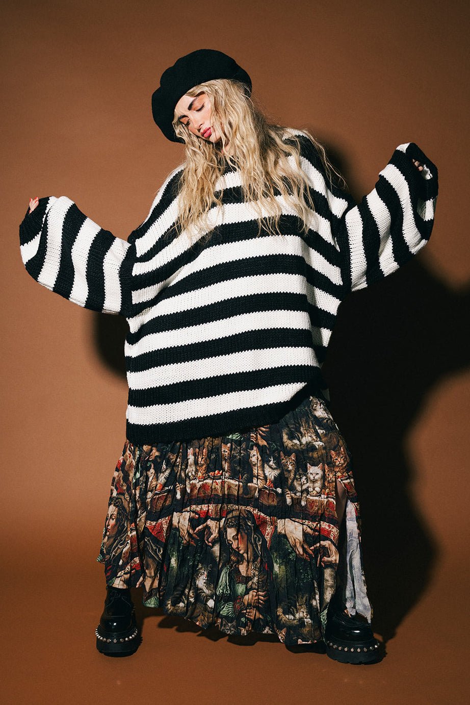 Jailbird Striped Chunky Knit Sweater *RESTOCKED* – Dressed in Lala