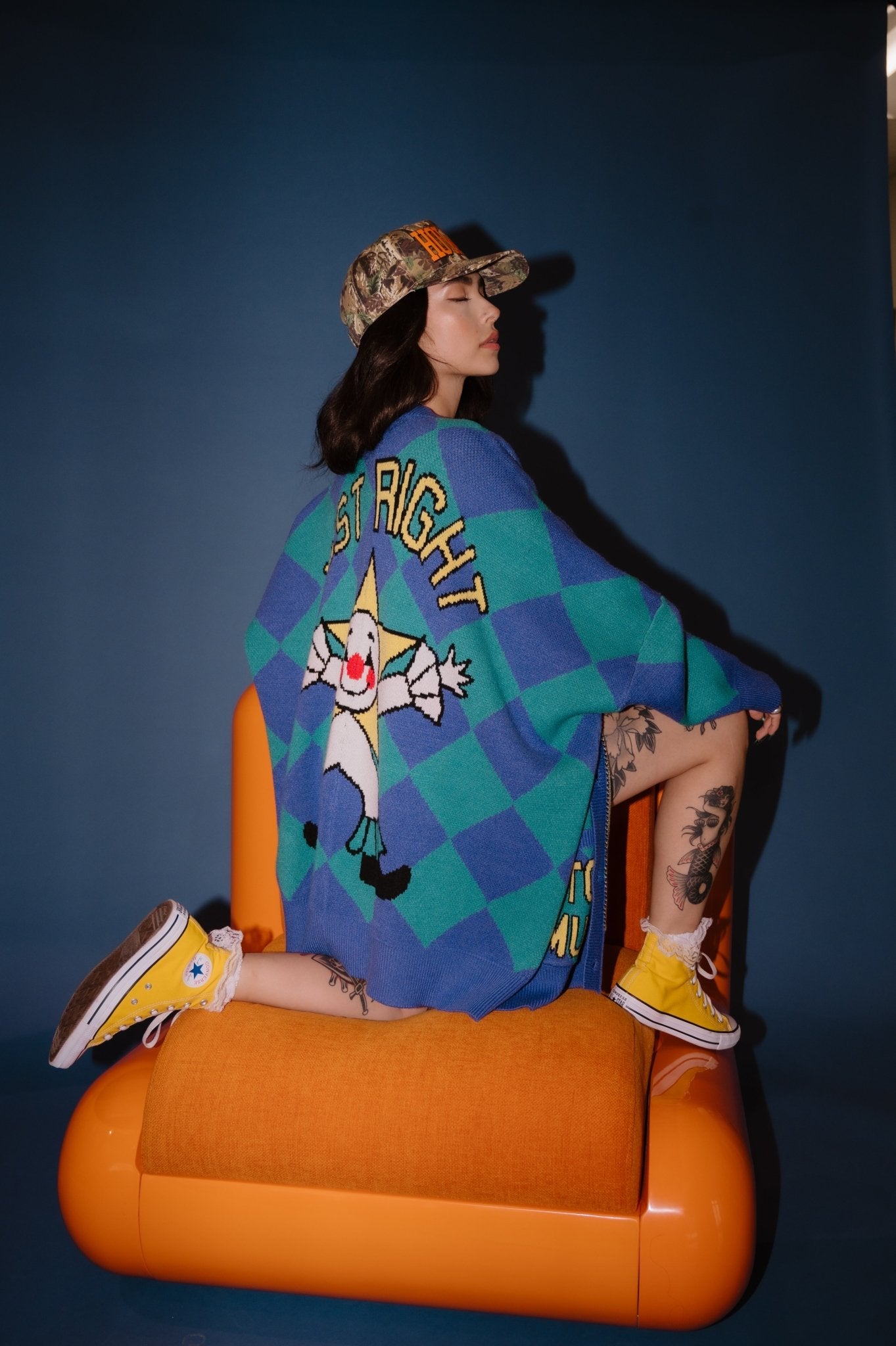 Just Right Oversized Clown Cardigan - Dressed in Lala