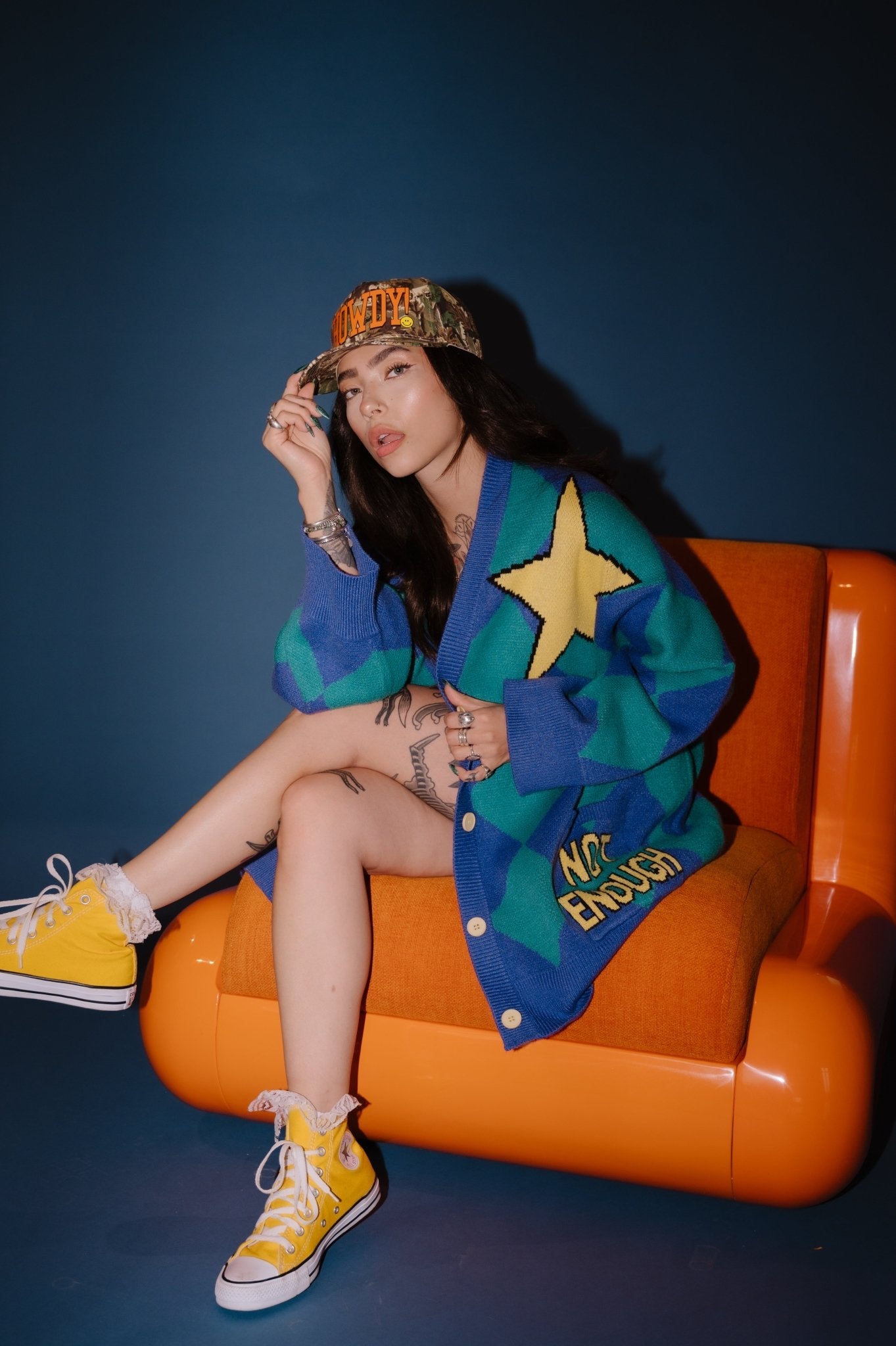 Just Right Oversized Clown Cardigan - Dressed in Lala