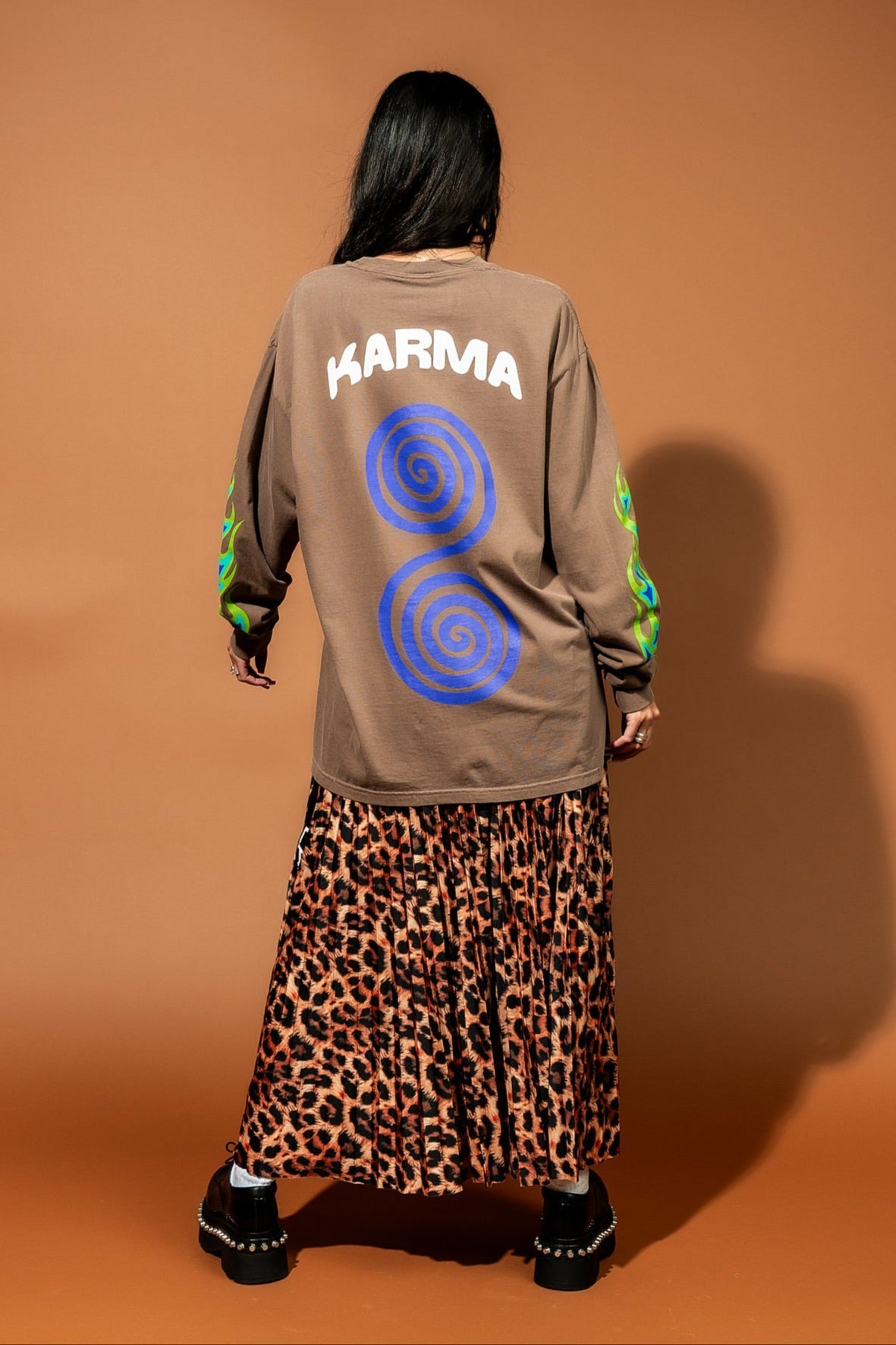 Karma's Got Your Back Oversized Long Sleeve Tee - Dressed in Lala