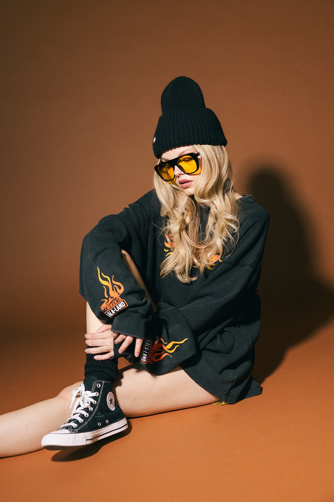 Lala Biker Club Oversized Thermal - Dressed in Lala