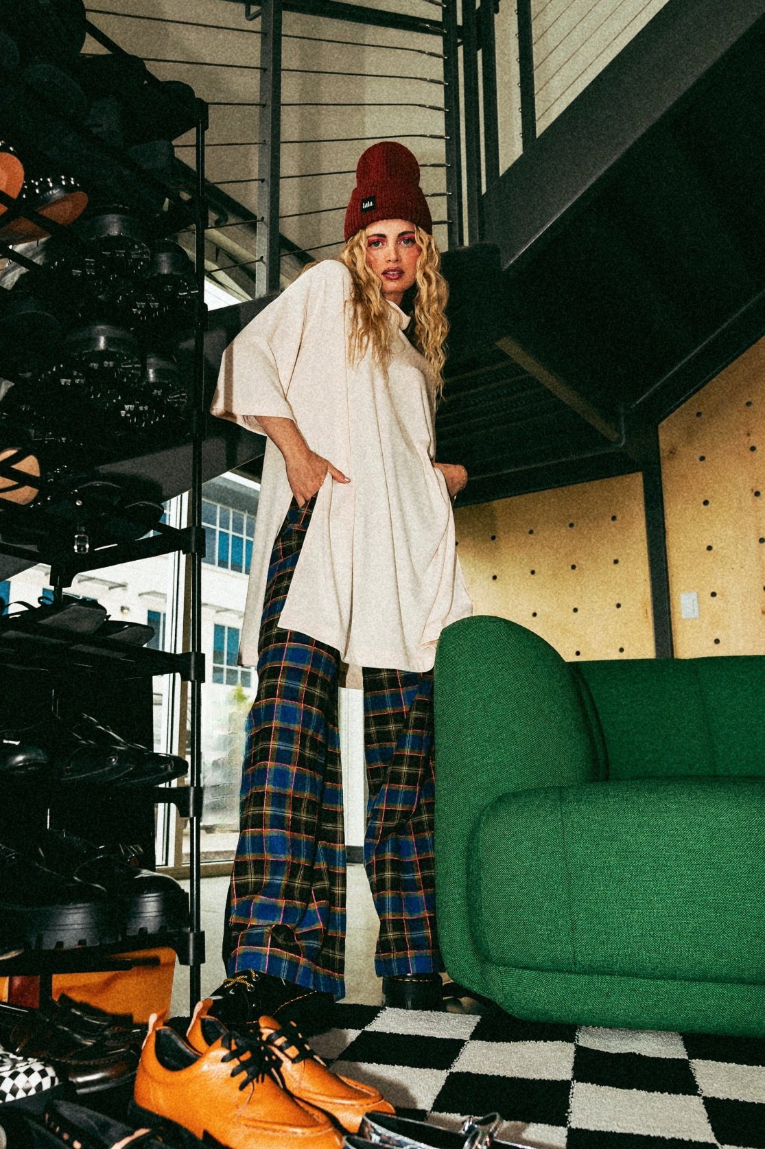 Lala Icon Mock Neck Top in Oatmilk - Dressed in Lala
