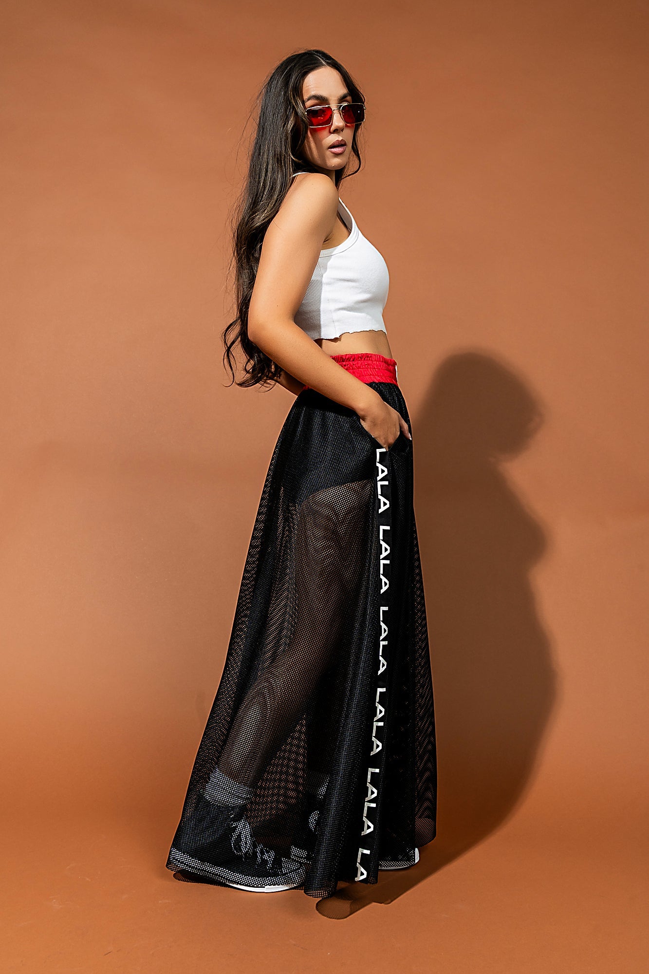 Lala Knockout Mesh Maxi Skirt - Dressed in Lala