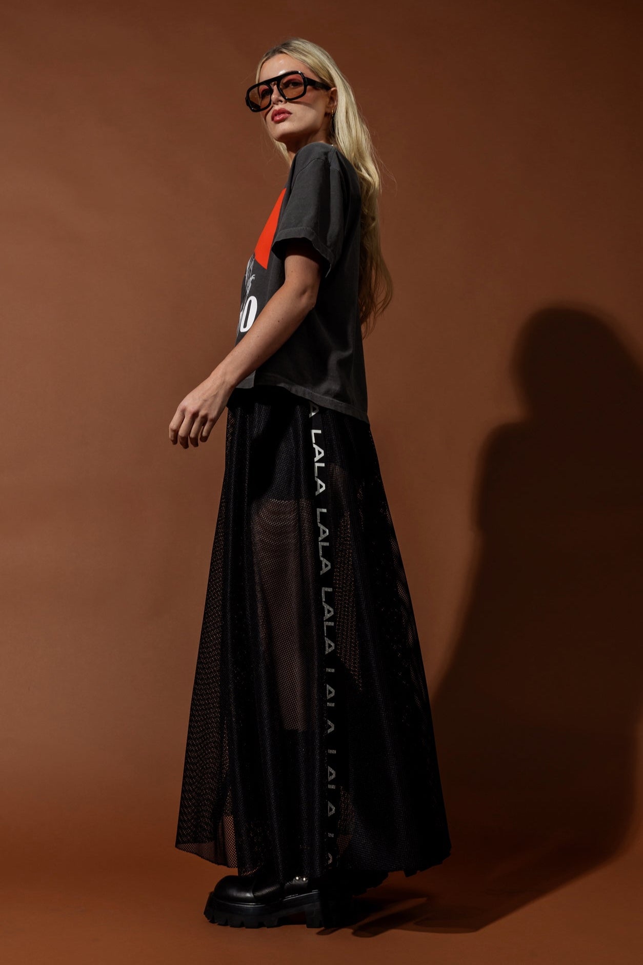 Lala Knockout Mesh Maxi Skirt - Dressed in Lala
