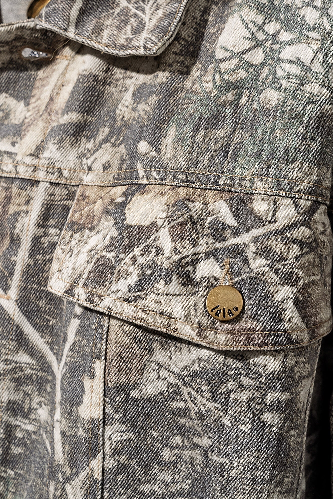 Lala Motors Oversized Camo Denim Jacket - Dressed in Lala
