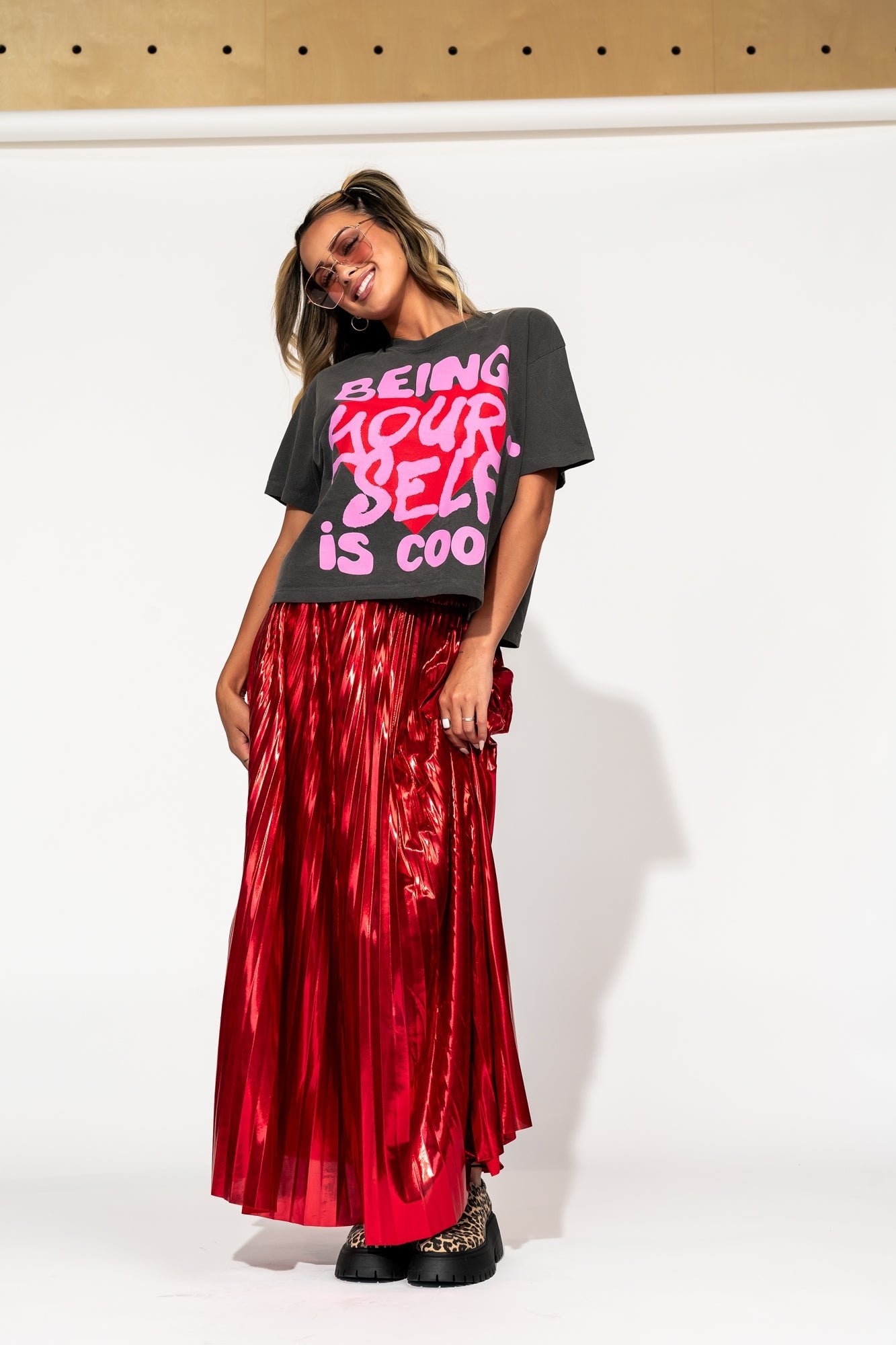 LALA ORIGINAL: Being Yourself Is Cool Tee - Dressed in Lala