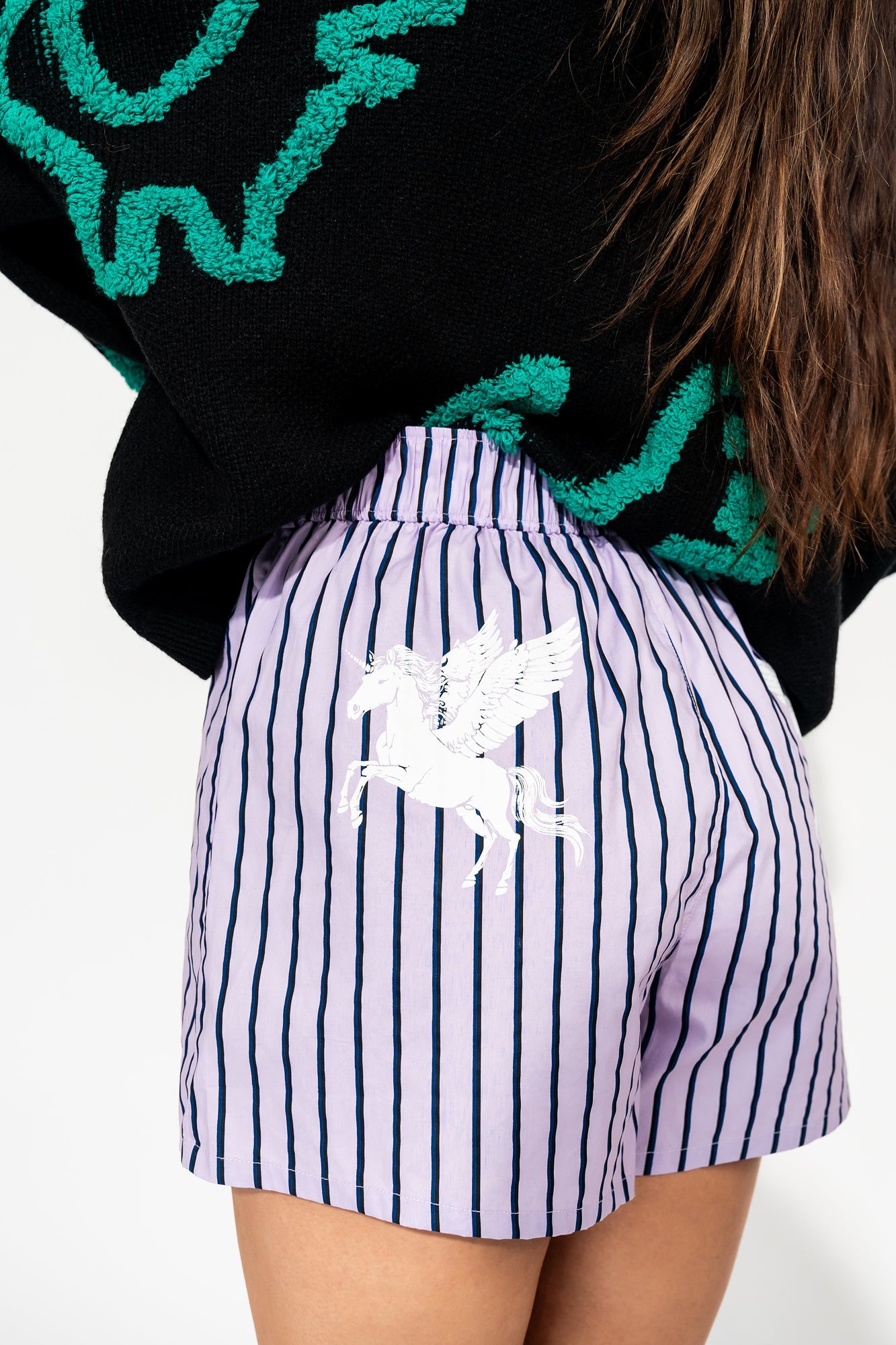 LALA ORIGINAL: Good Fortune Boxer Shorts in Magical Creature - Dressed in Lala