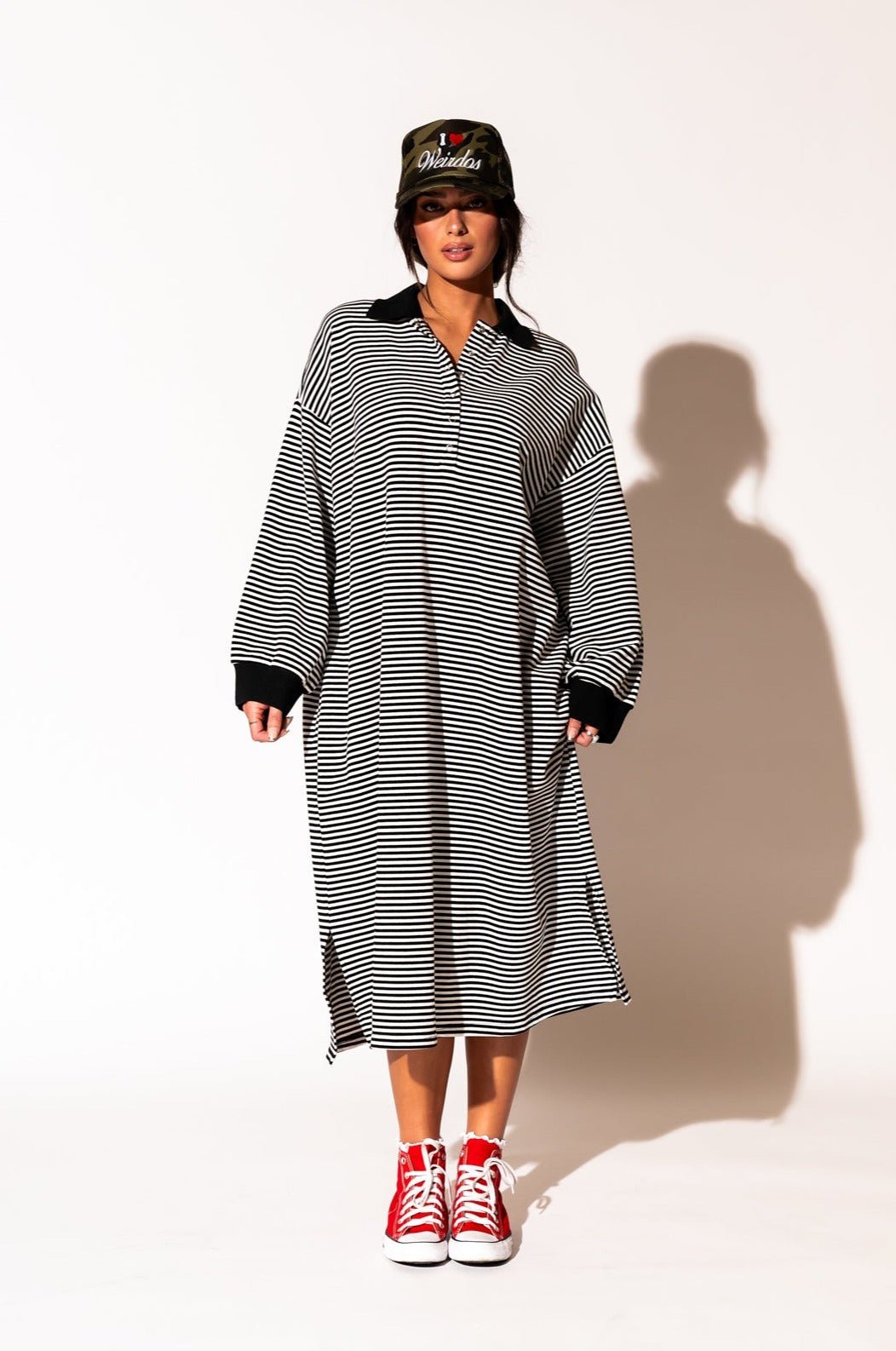 LALA ORIGINAL: Lalaland University Oversized Polo Dress - Dressed in Lala