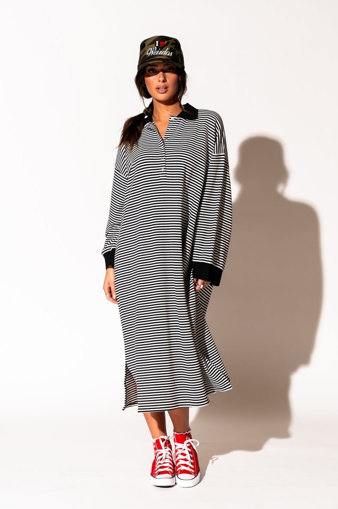 LALA ORIGINAL: Lalaland University Oversized Polo Dress - Dressed in Lala