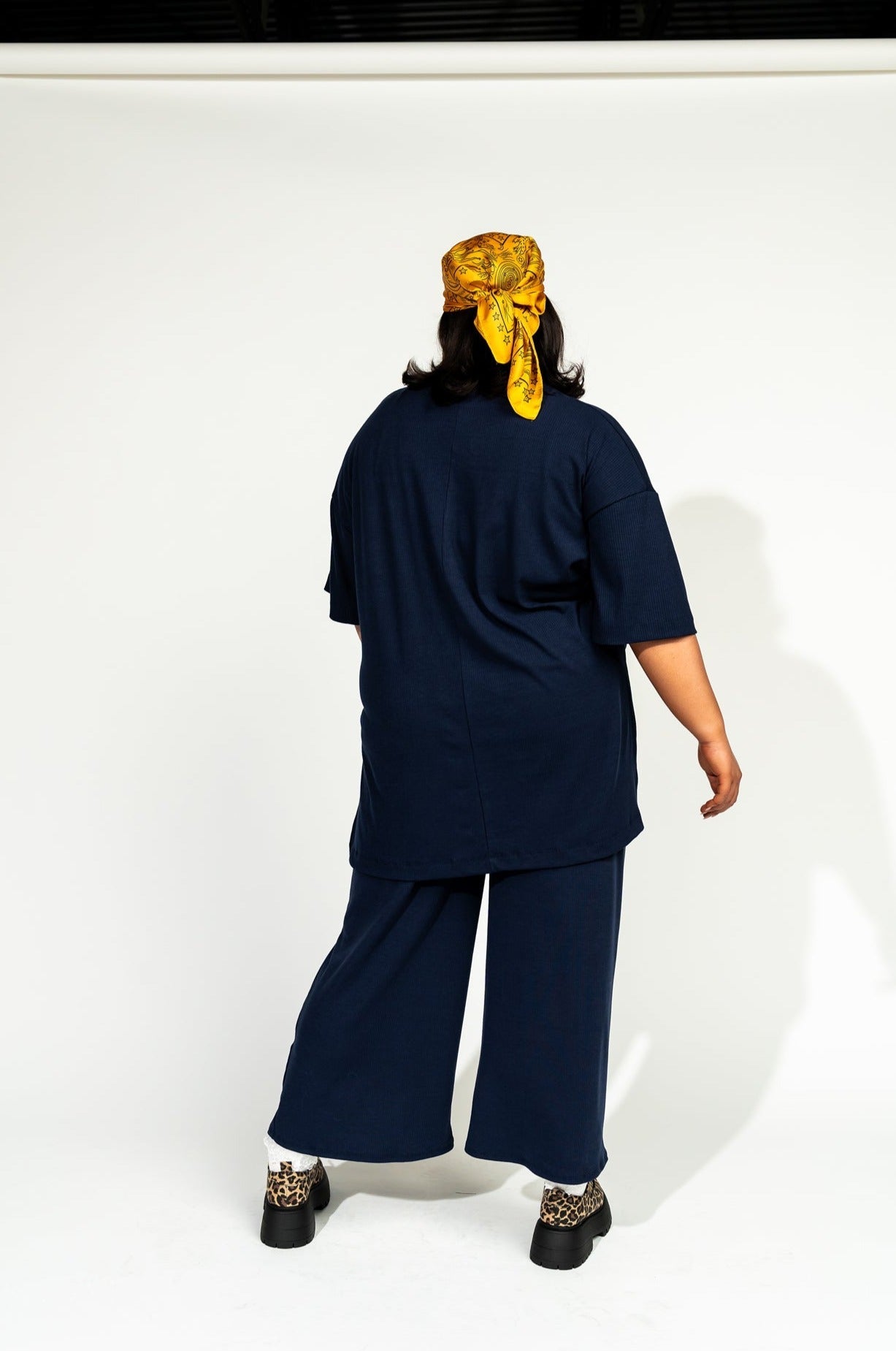 LALA ORIGINAL: Lex Ribbed Playsuit in Navy - Dressed in Lala