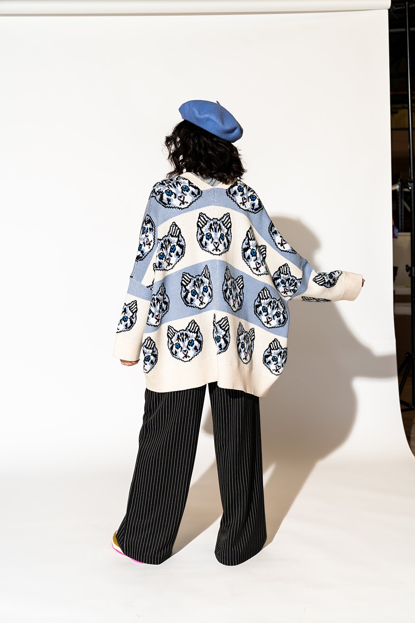 LALA ORIGINAL: Pretty Kitty Oversized Cardigan - Dressed in Lala