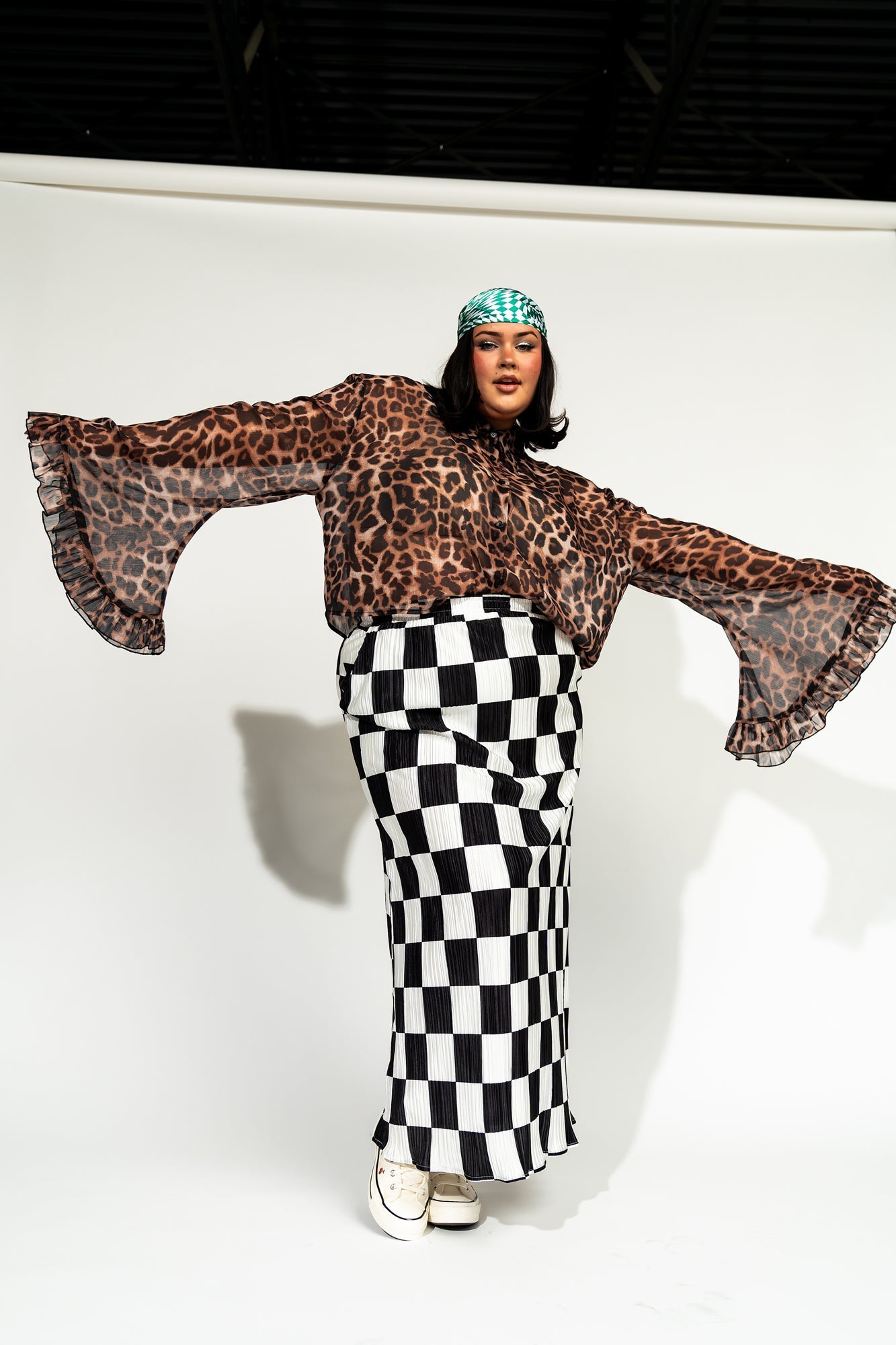 LALA ORIGINAL: She Is The Moment Cropped Button Up in Leopard - Dressed in Lala
