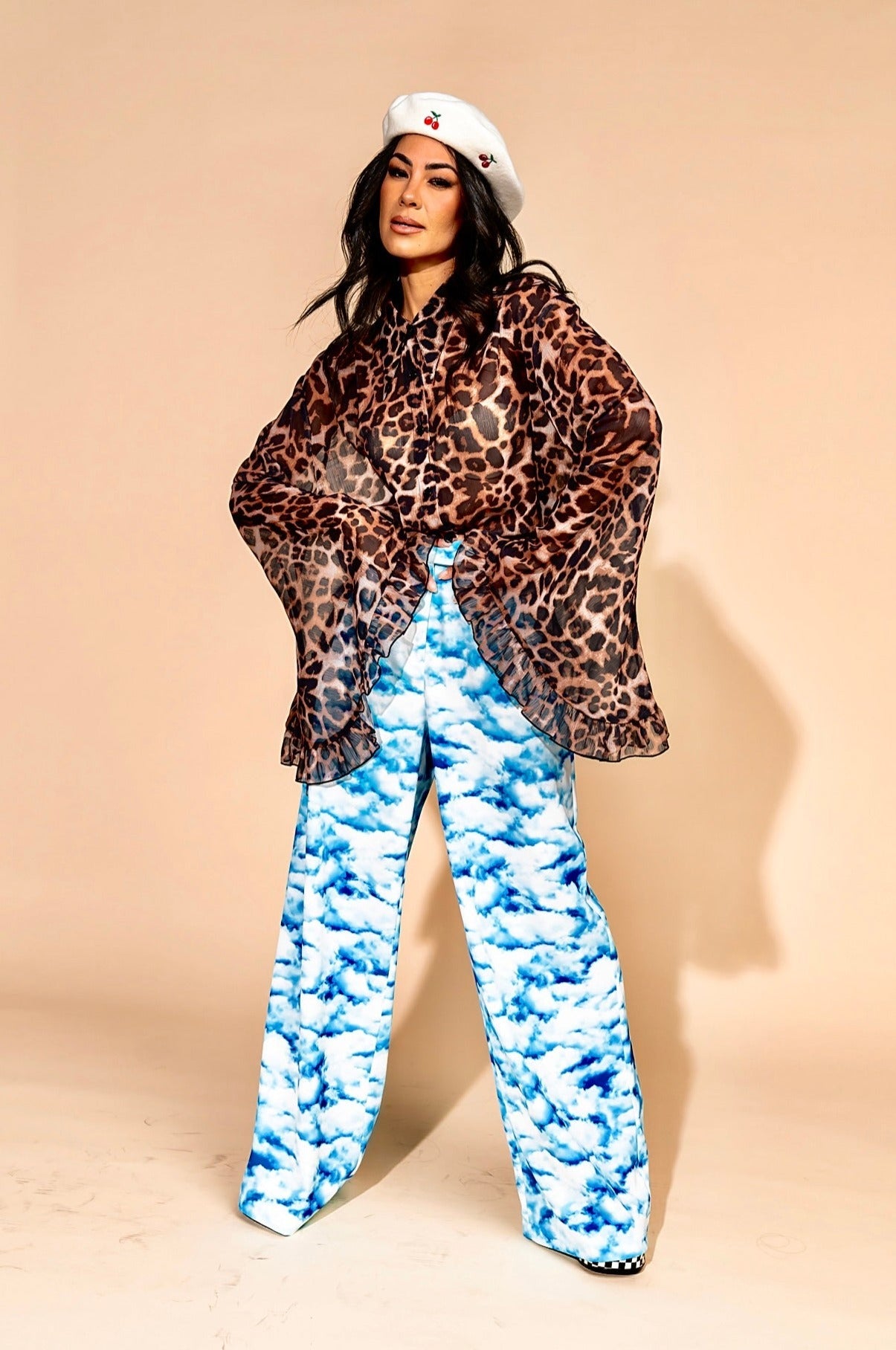 LALA ORIGINAL: She Is The Moment Cropped Button Up in Leopard - Dressed in Lala