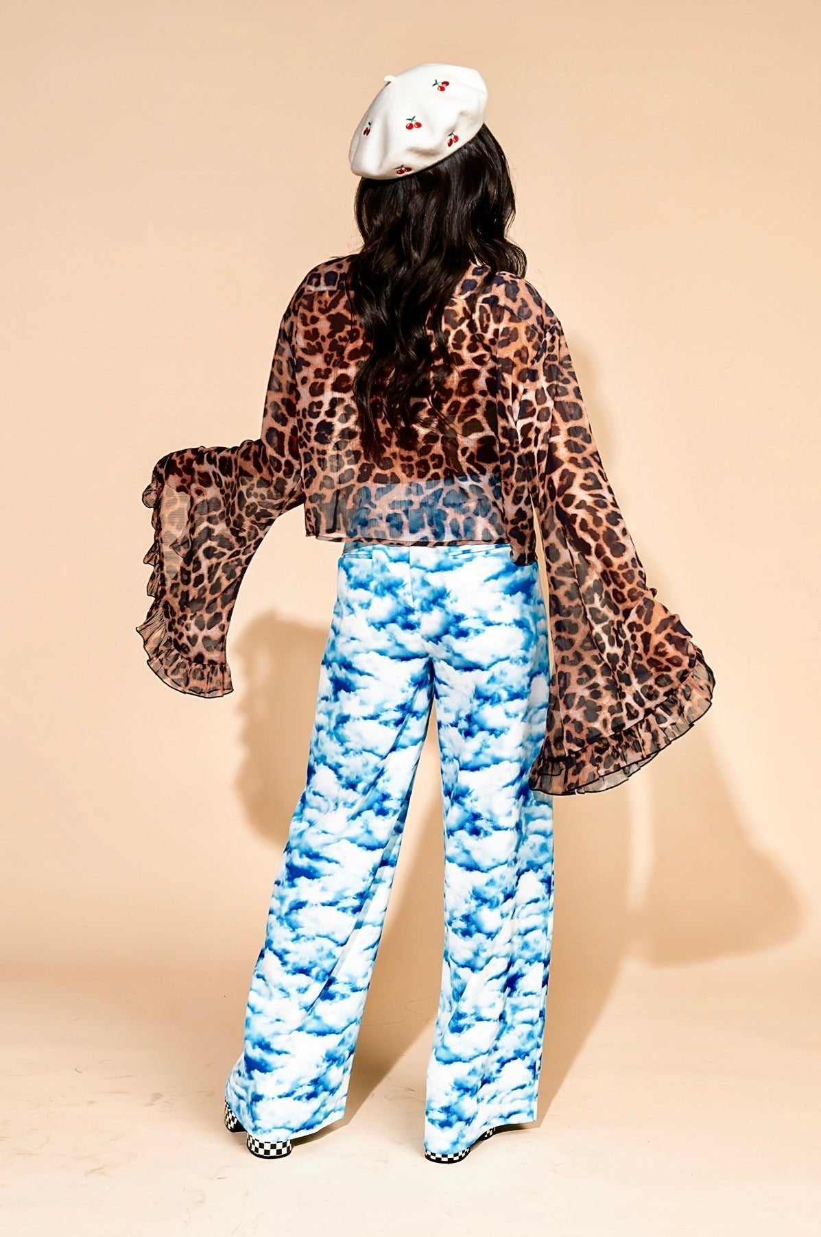 LALA ORIGINAL: She Is The Moment Cropped Button Up in Leopard - Dressed in Lala