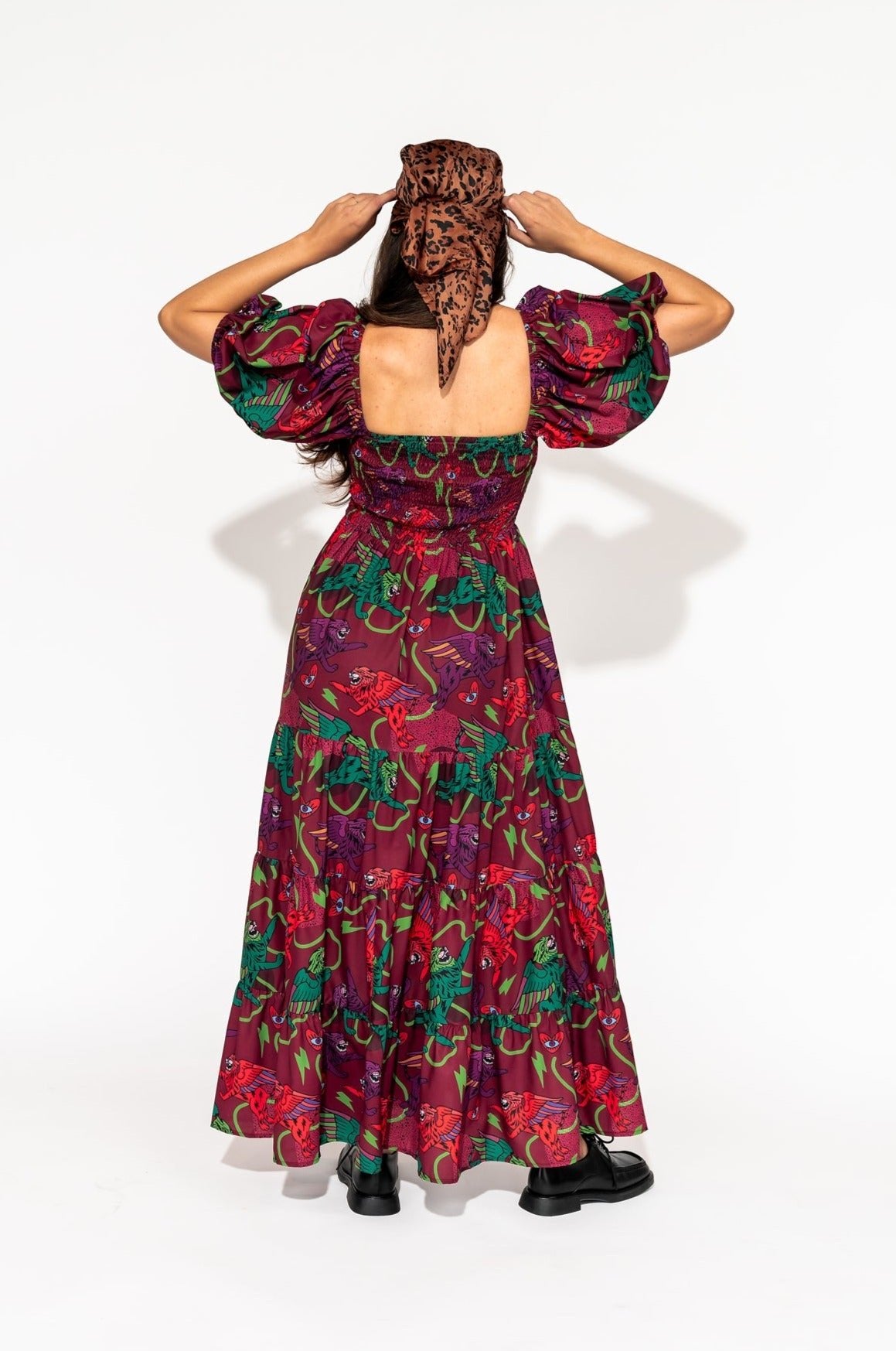 LALA ORIGINAL: Summer Solstice Smocked Dress in Wild Whimsy - Dressed in Lala