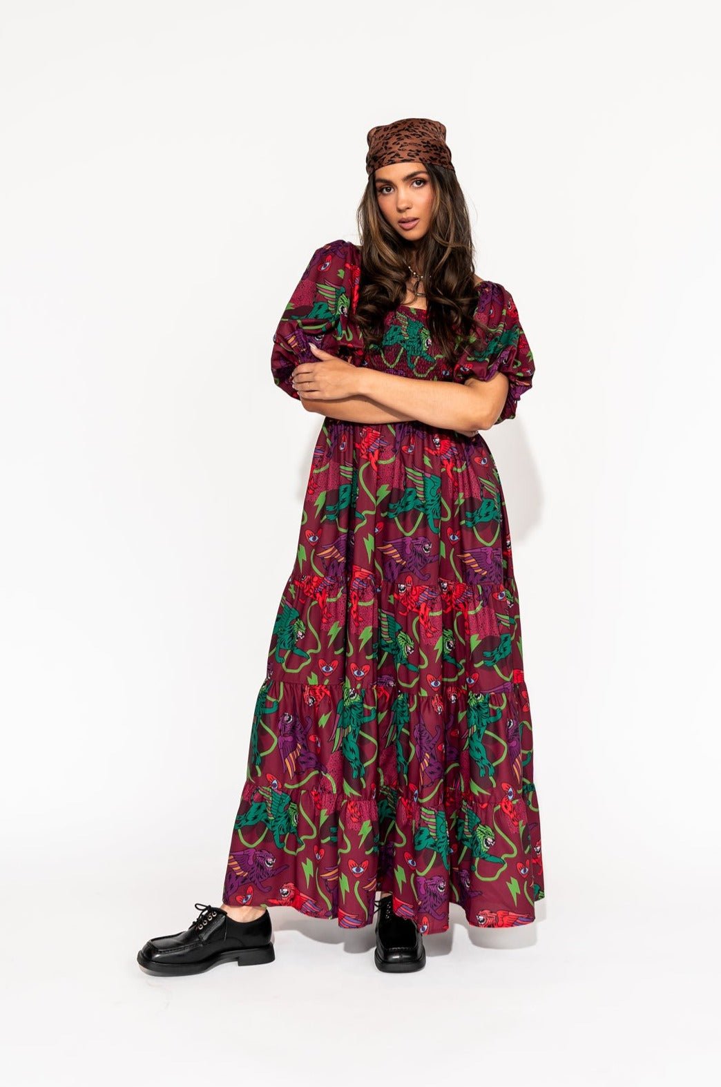 LALA ORIGINAL: Summer Solstice Smocked Dress in Wild Whimsy - Dressed in Lala