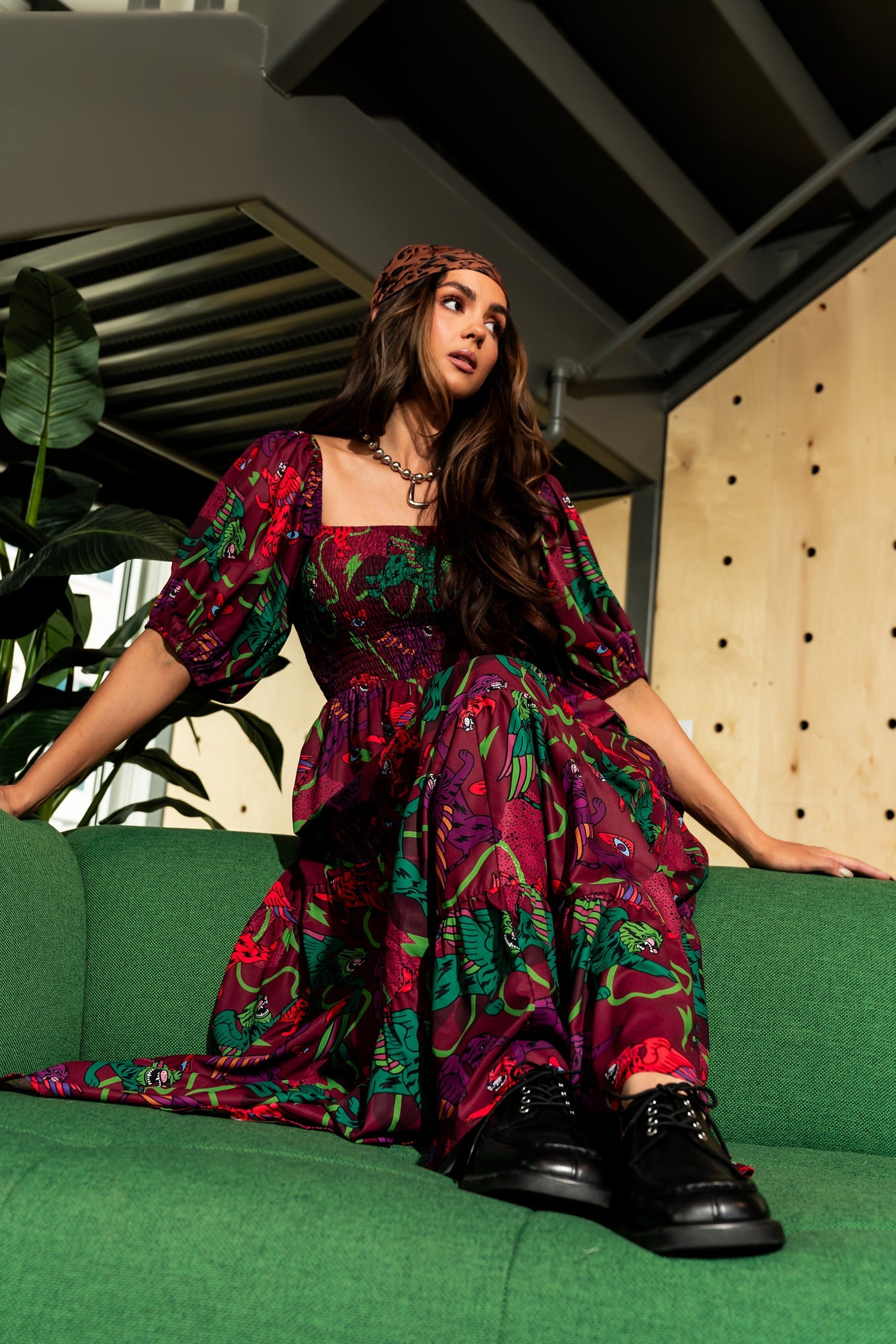 LALA ORIGINAL: Summer Solstice Smocked Dress in Wild Whimsy - Dressed in Lala