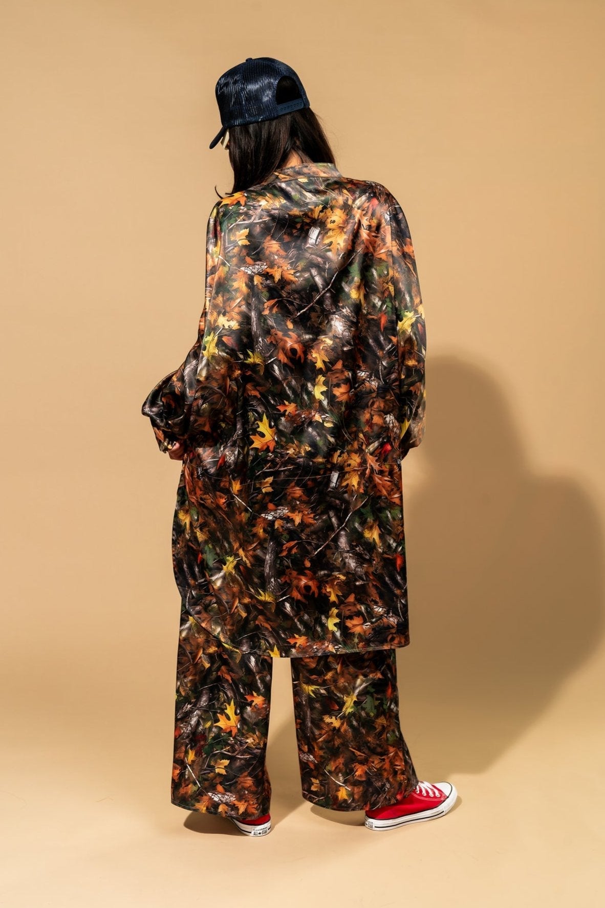 Lala Satin Playsuit in Bad B*tch Camo - Dressed in Lala