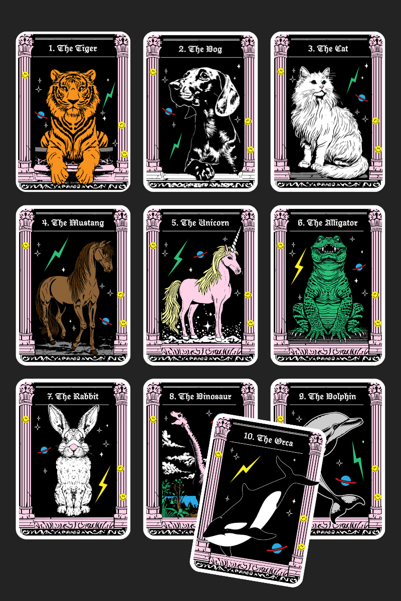 Lala Tarot Sticker Pack - Dressed in Lala