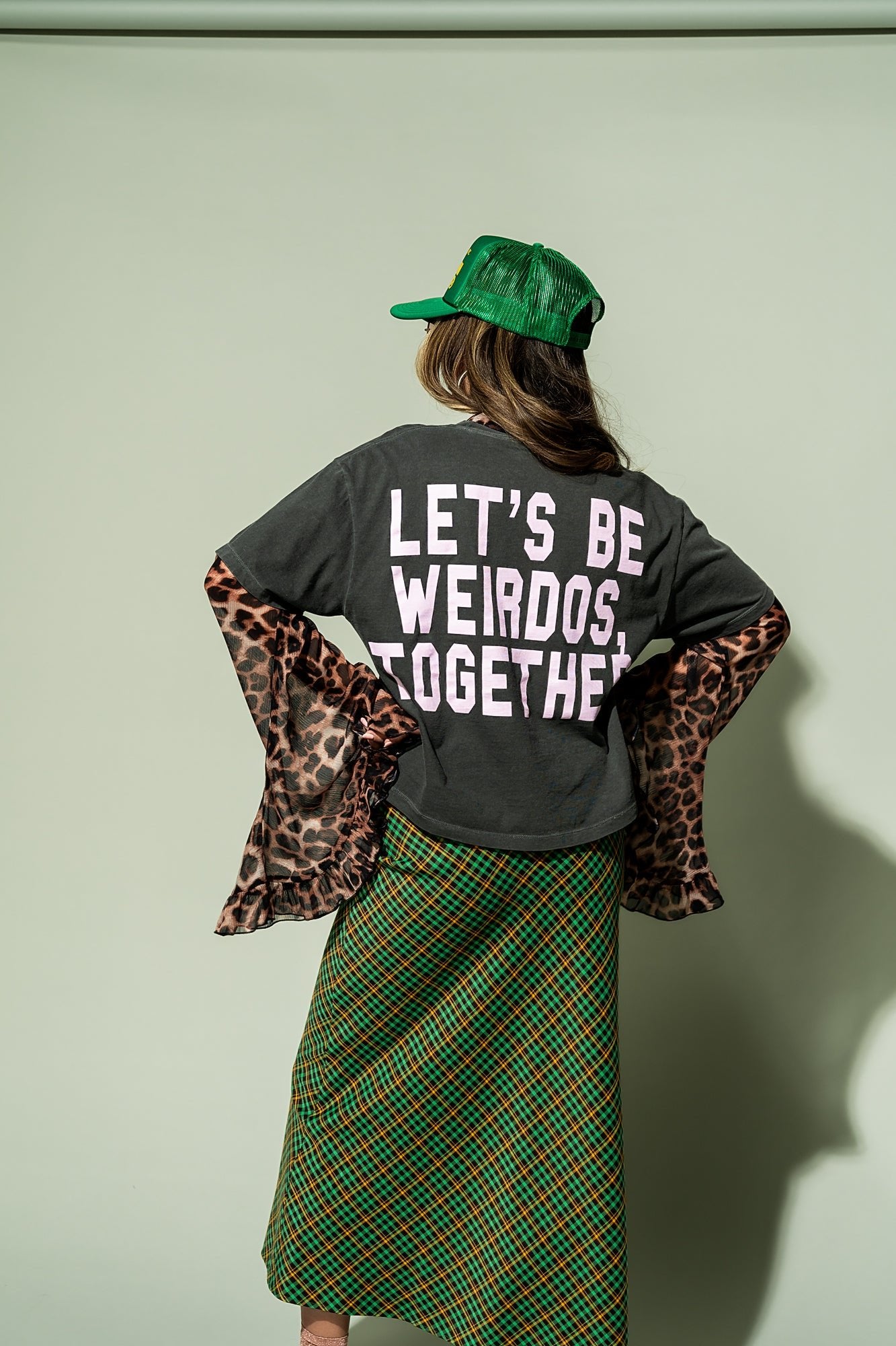 Let's Be Weirdos Together Swan Boxy Tee - Dressed in Lala