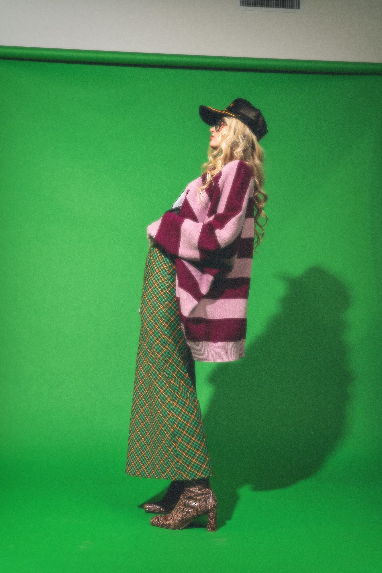 Love You Oversized Cardigan in Wonderland Stripes - Dressed in Lala