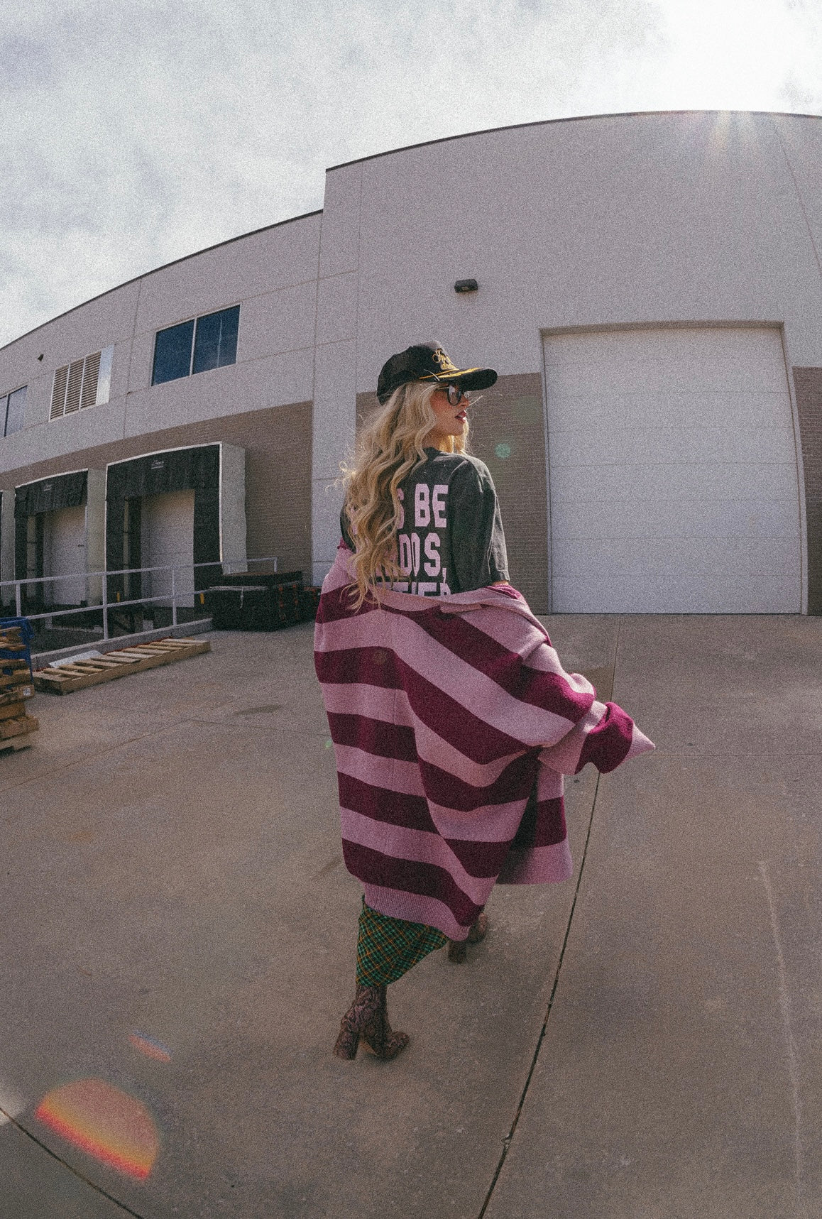 Love You Oversized Cardigan in Wonderland Stripes - Dressed in Lala
