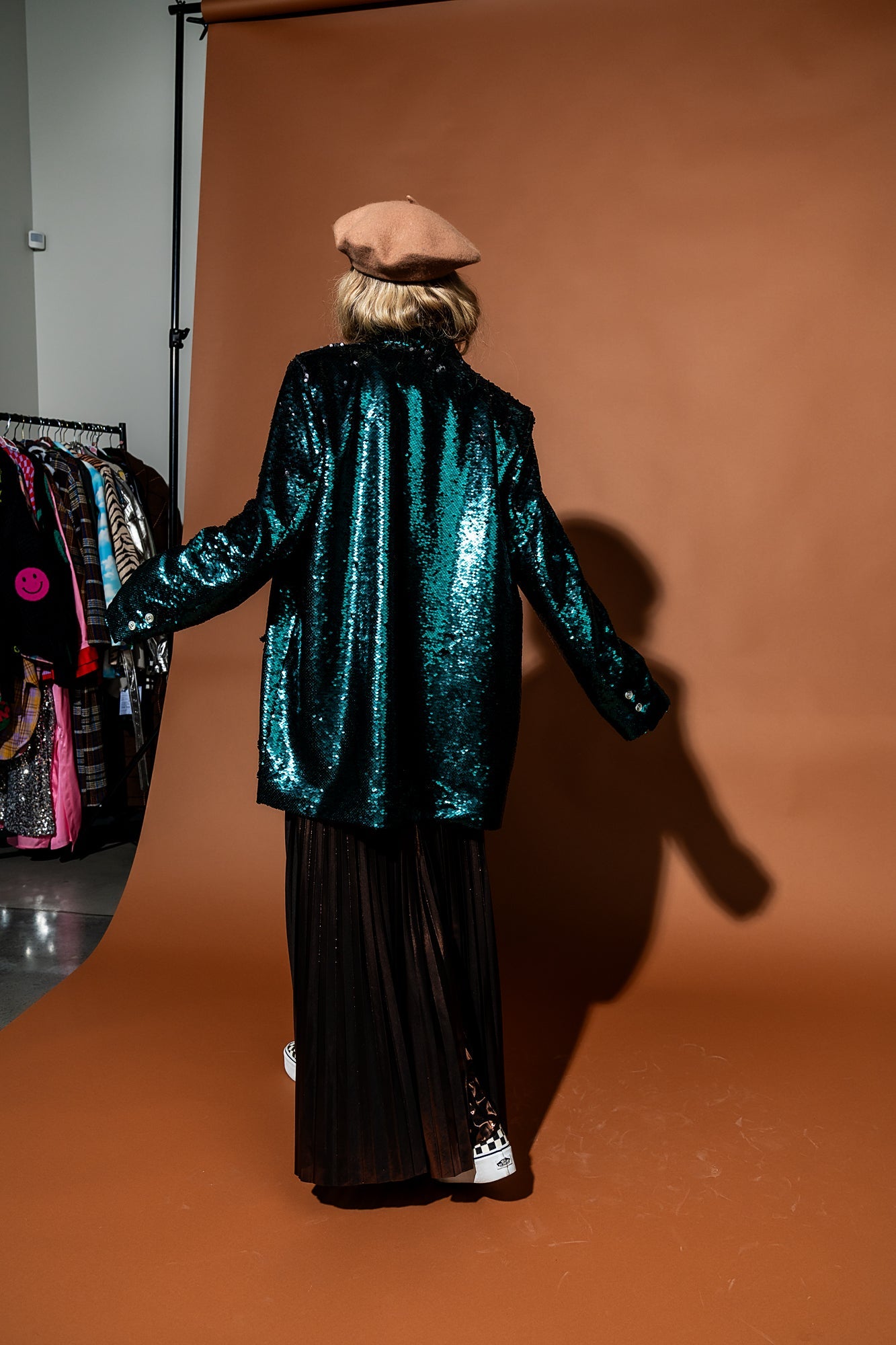 Love You To Saturn Oversized Boyfriend Sequin Blazer - Dressed in Lala