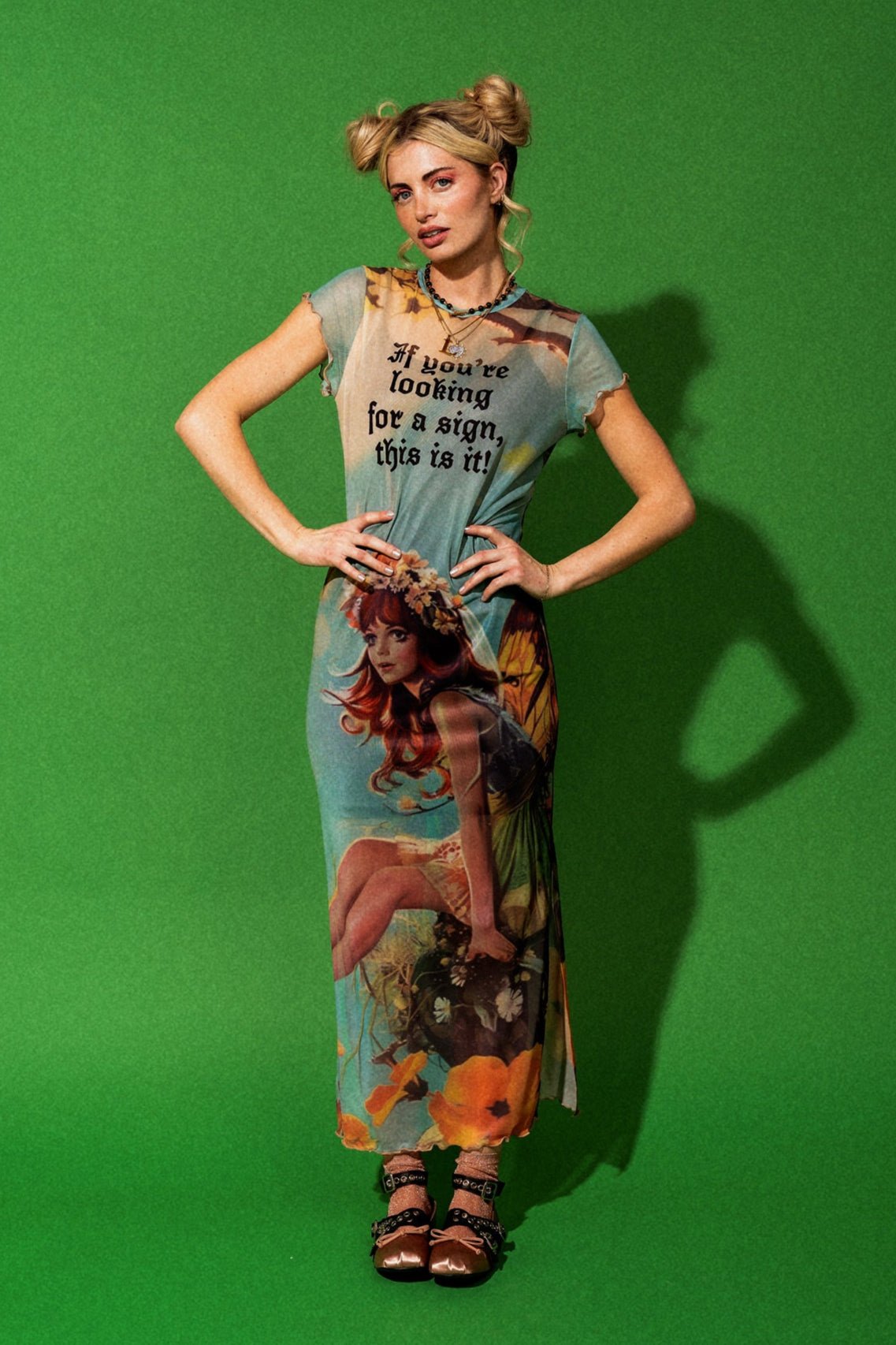 Mad About You Mesh Dress + Slip in Fairy Dust - Dressed in Lala