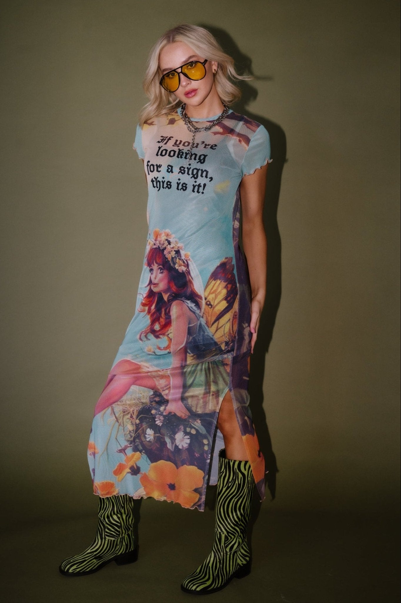 Mad About You Mesh Dress + Slip in Fairy Dust - Dressed in Lala